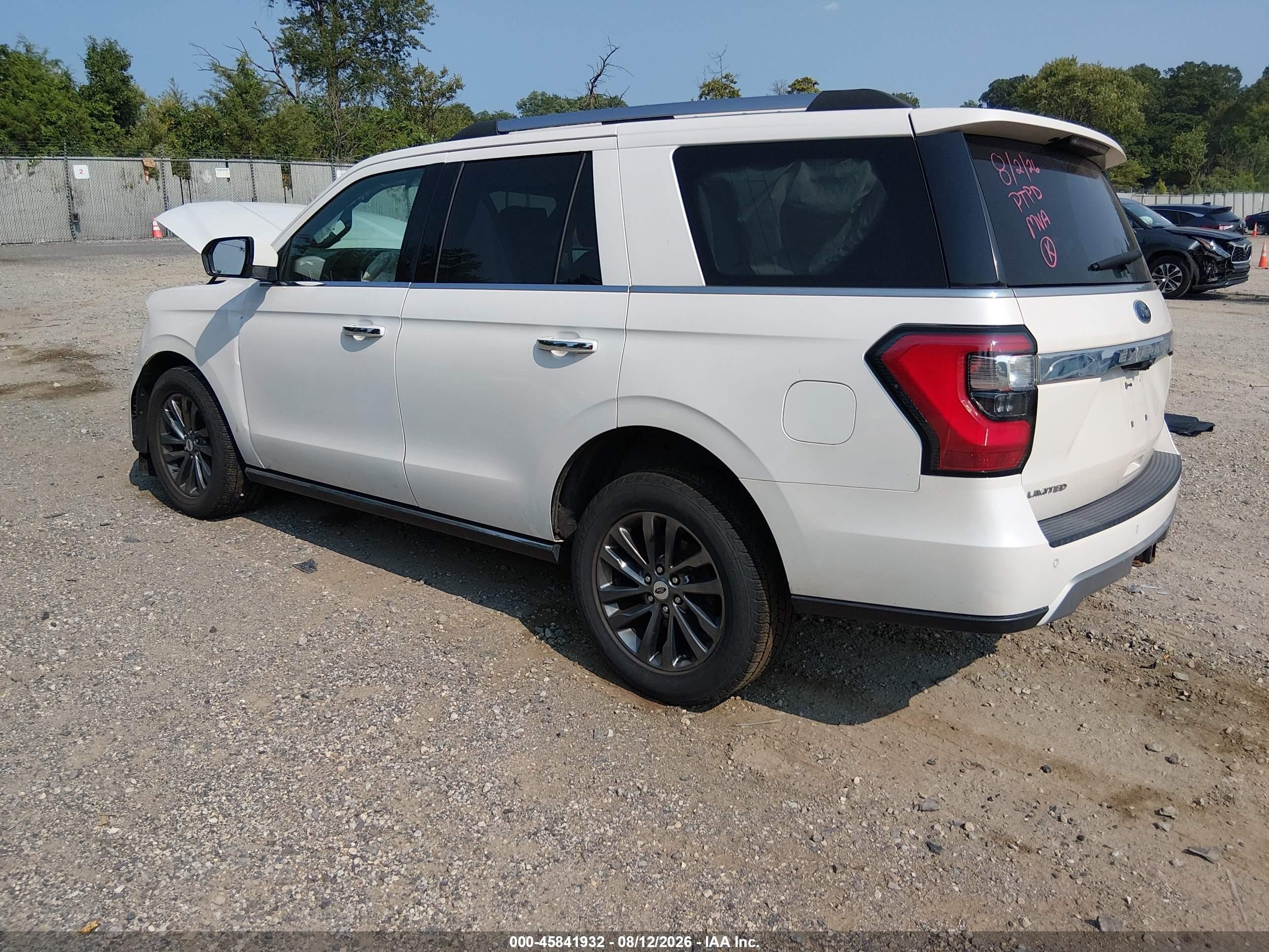 2019 Ford Expedition Limited White vin: 1FMJU2AT3KEA16255