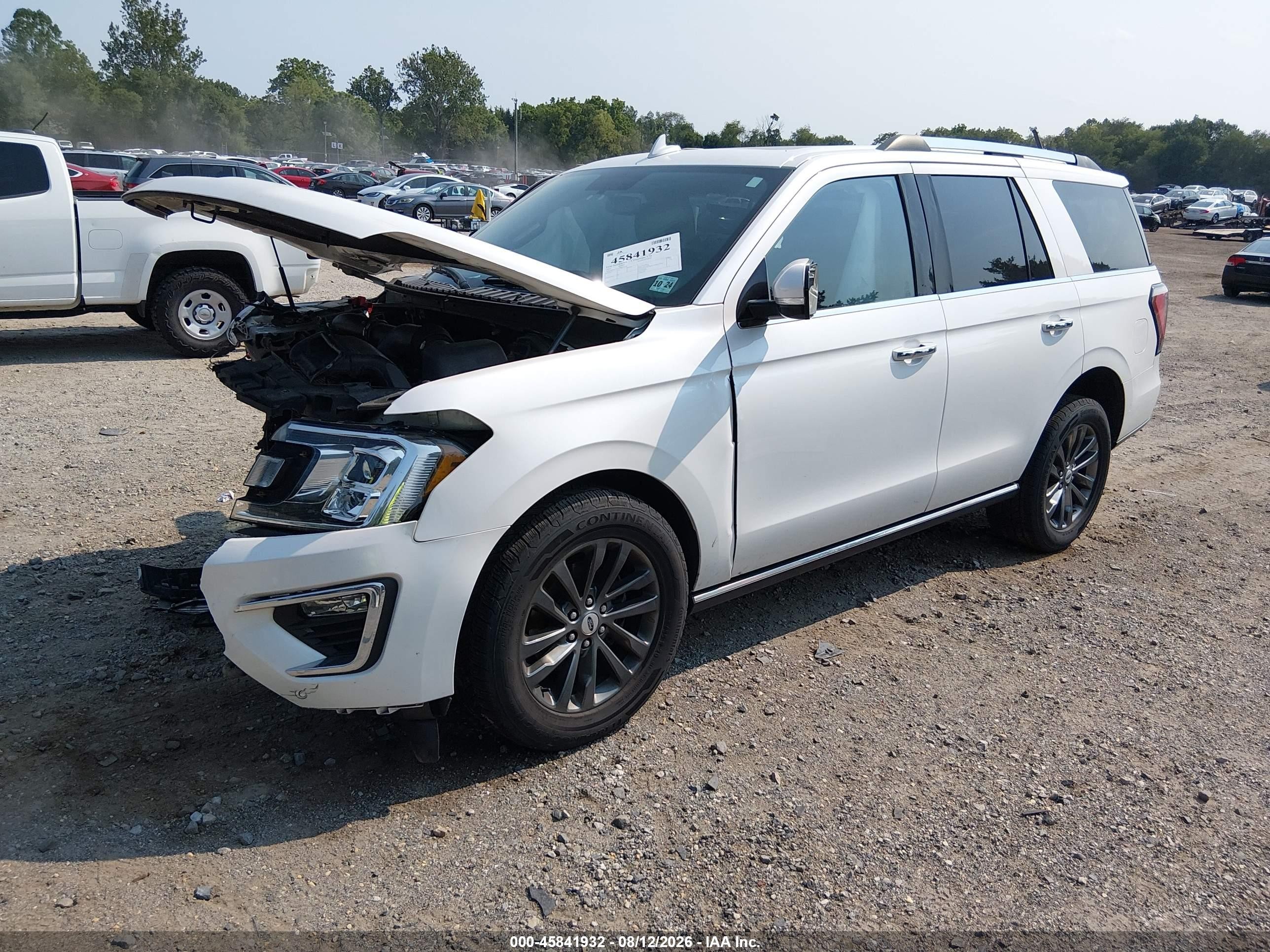 2019 Ford Expedition Limited White vin: 1FMJU2AT3KEA16255