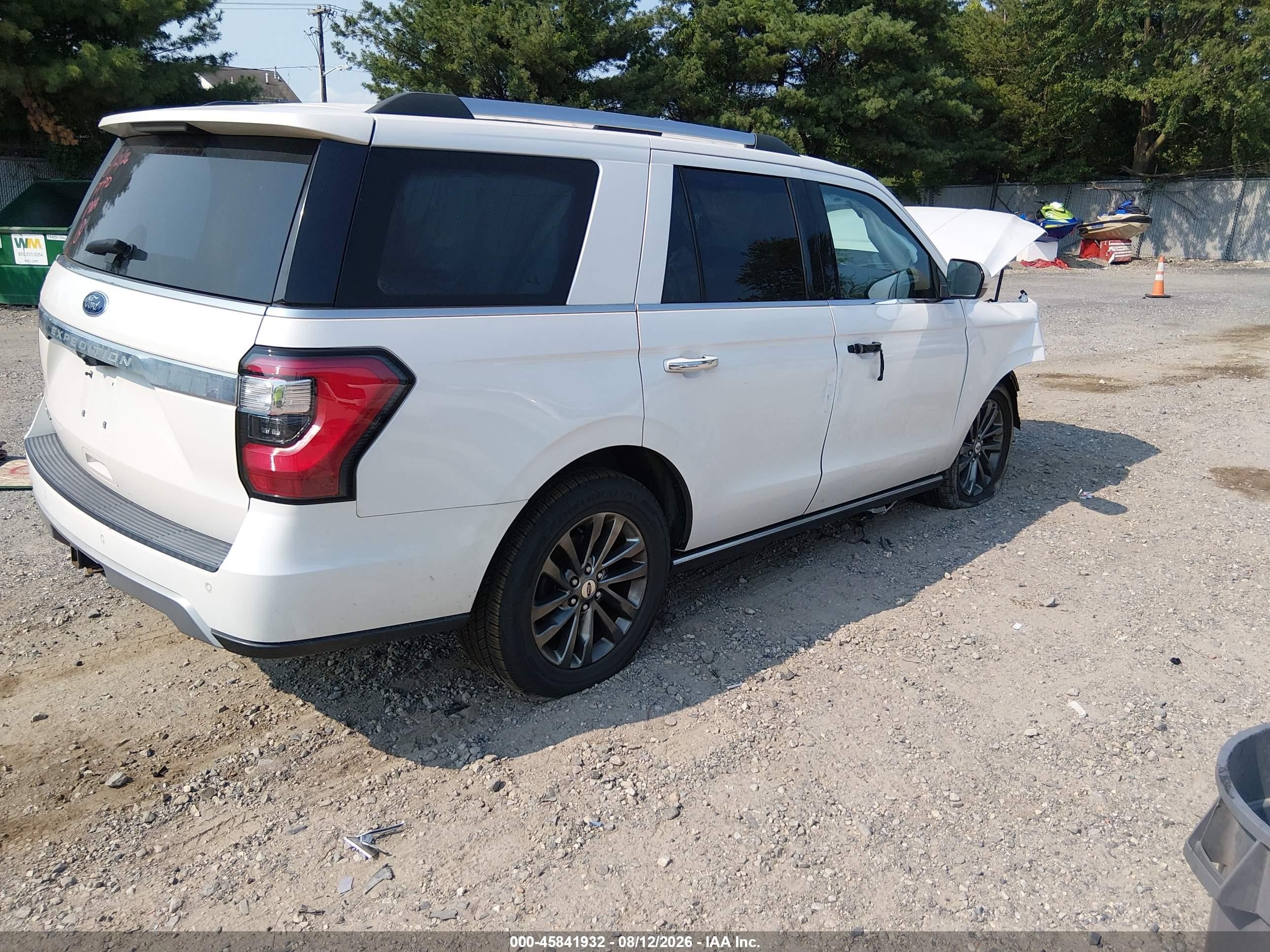 2019 Ford Expedition Limited White vin: 1FMJU2AT3KEA16255