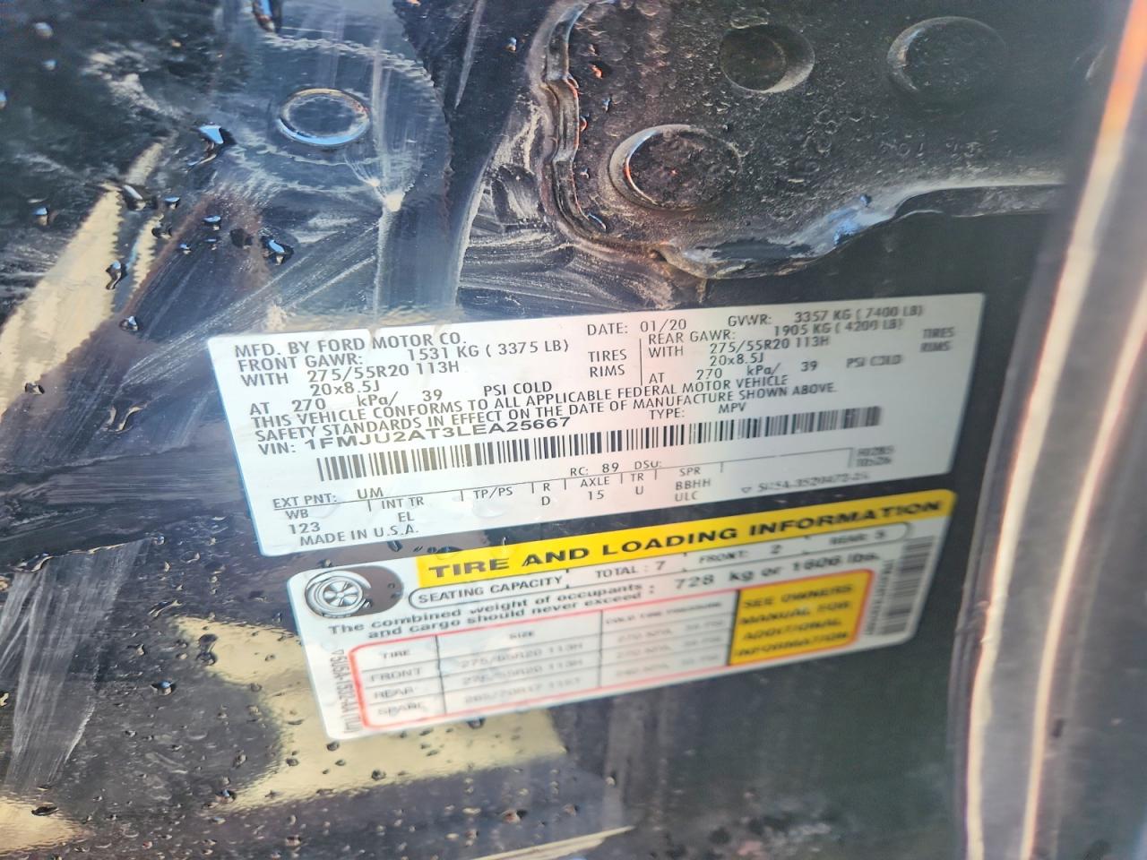 2020 Ford Expedition Limited Black vin: 1FMJU2AT3LEA25667