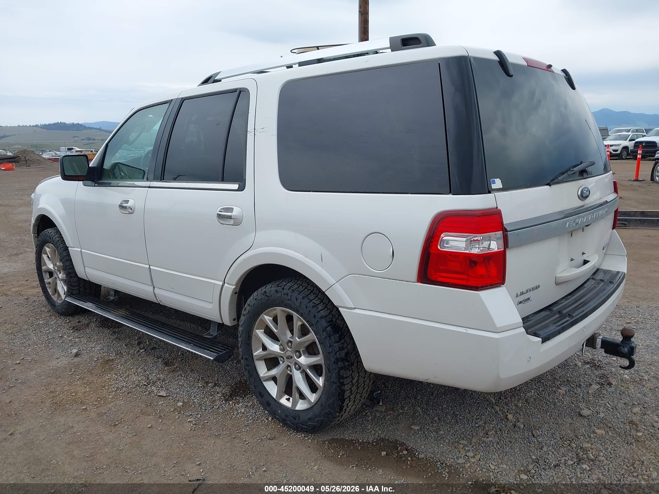2015 Ford Expedition Limited Белый vin: 1FMJU2AT4FEF36289