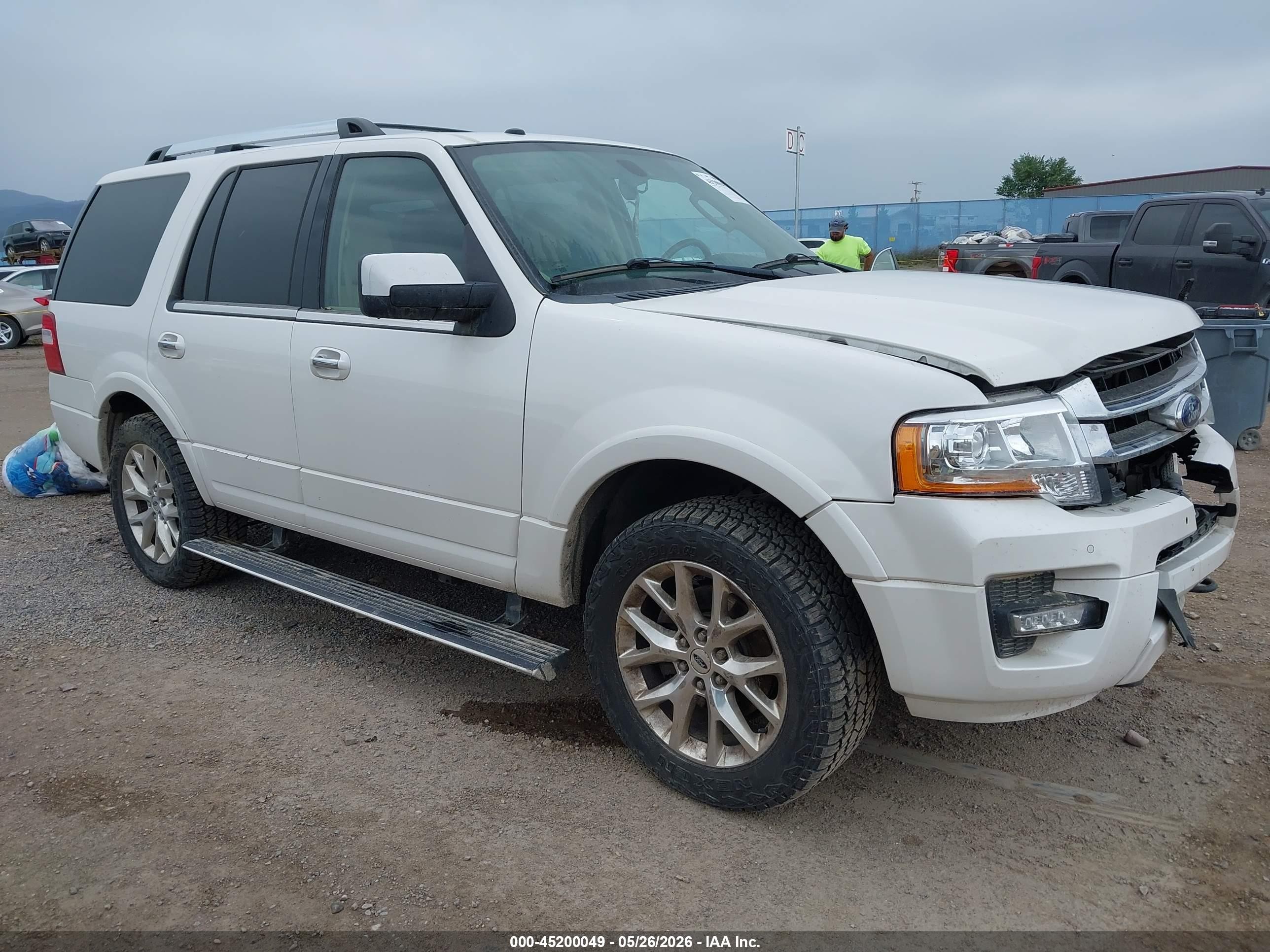 2015 Ford Expedition Limited Белый vin: 1FMJU2AT4FEF36289