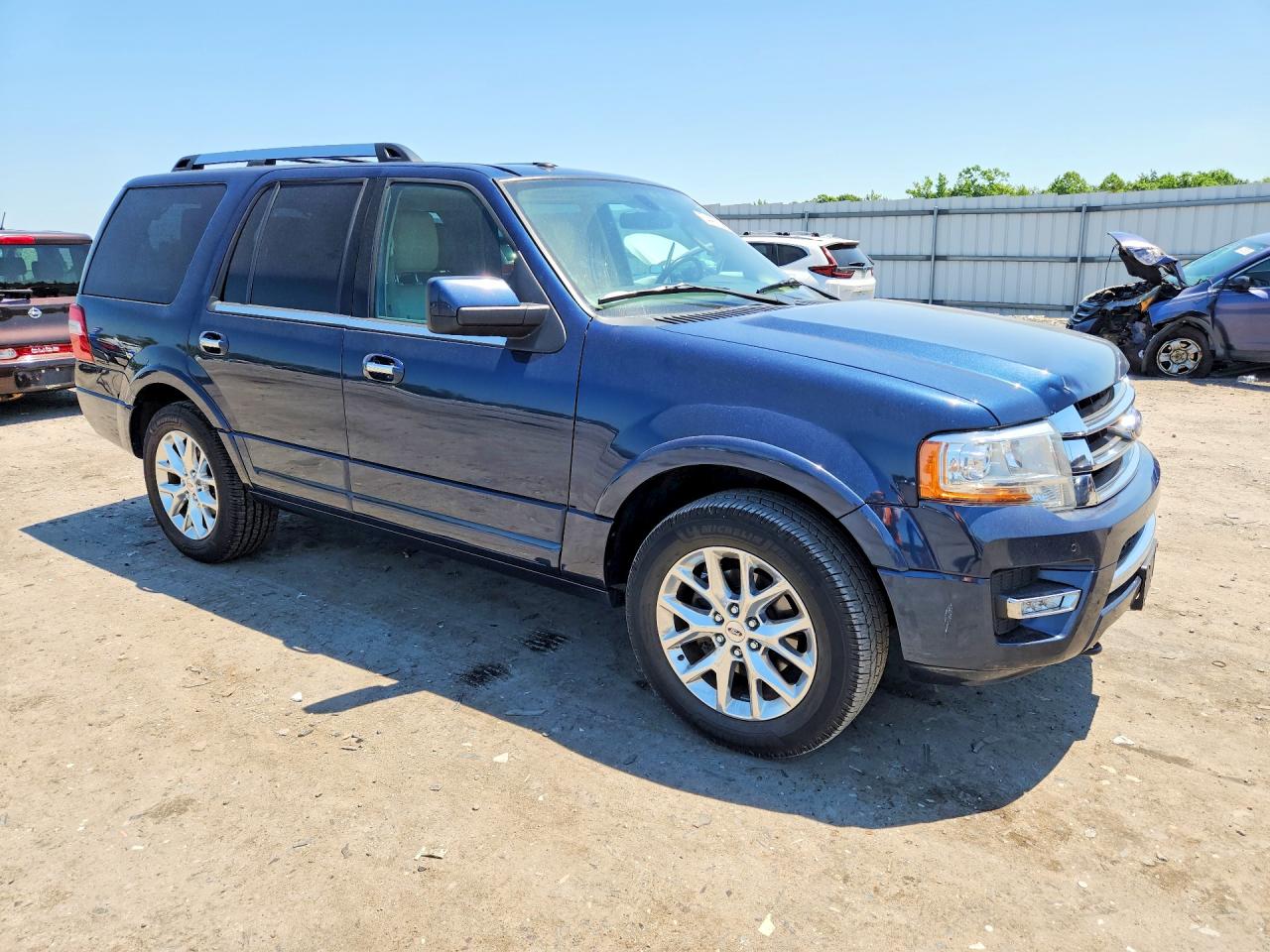 2015 Ford Expedition Limited Blue vin: 1FMJU2AT5FEF17590