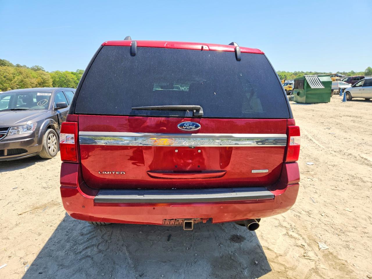 2015 Ford Expedition Limited Red vin: 1FMJU2AT7FEF25982