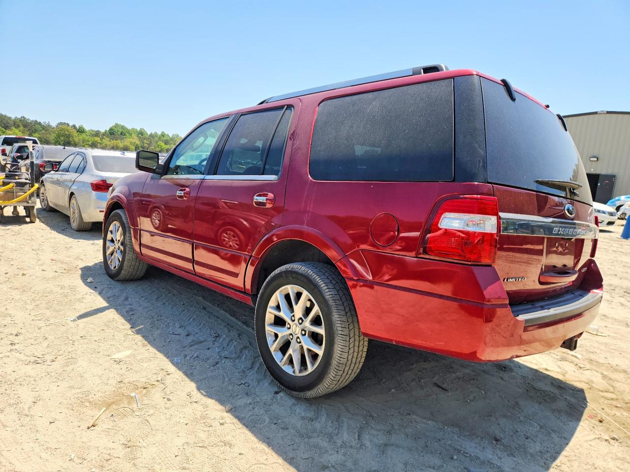 2015 Ford Expedition Limited Red vin: 1FMJU2AT7FEF25982
