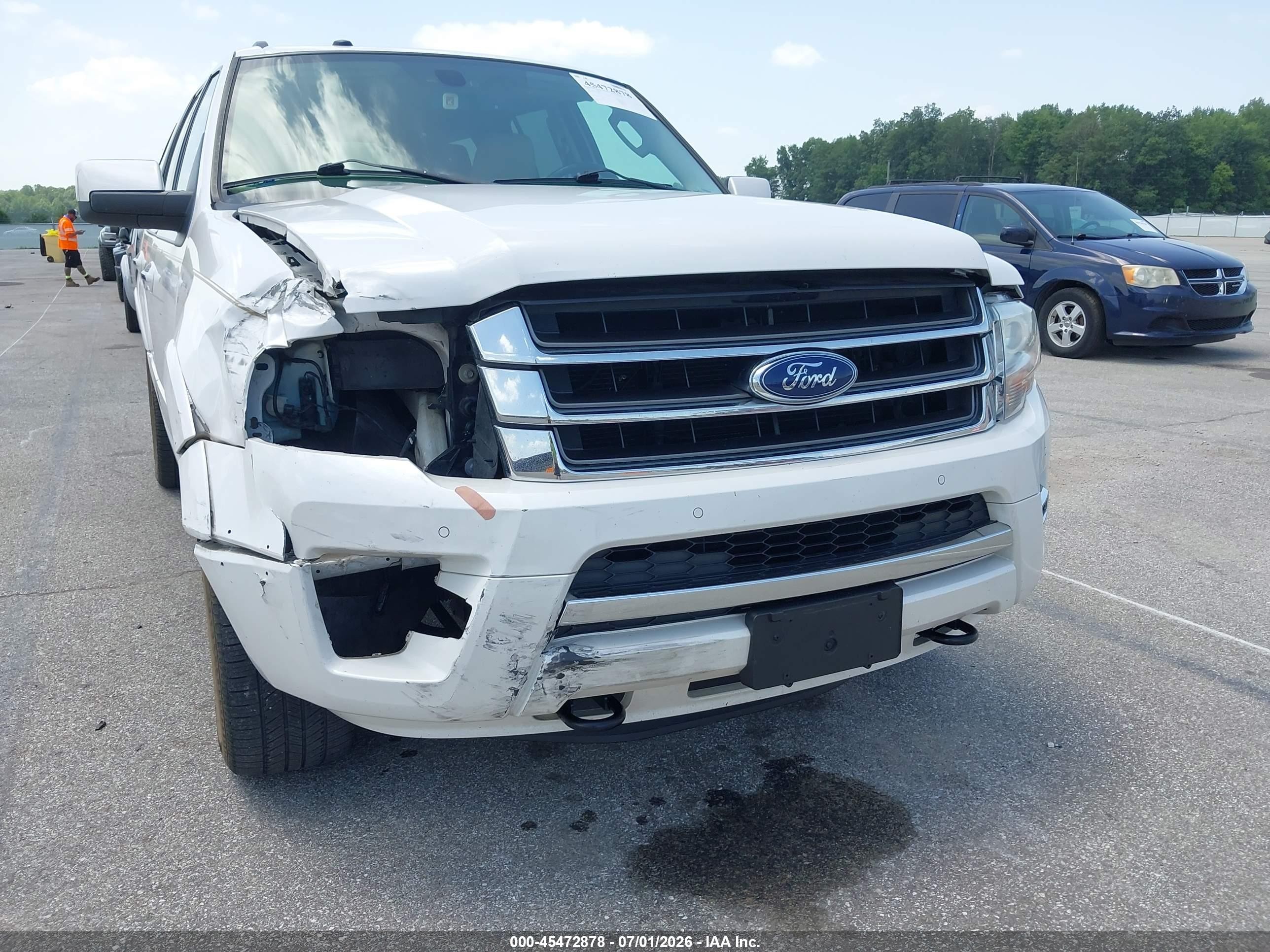 2015 Ford Expedition Limited White vin: 1FMJU2AT8FEF33279