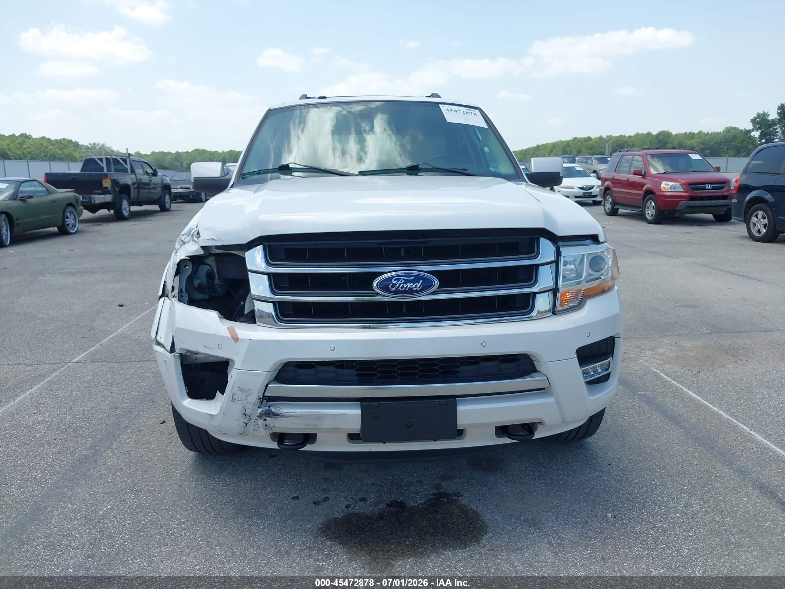 2015 Ford Expedition Limited White vin: 1FMJU2AT8FEF33279