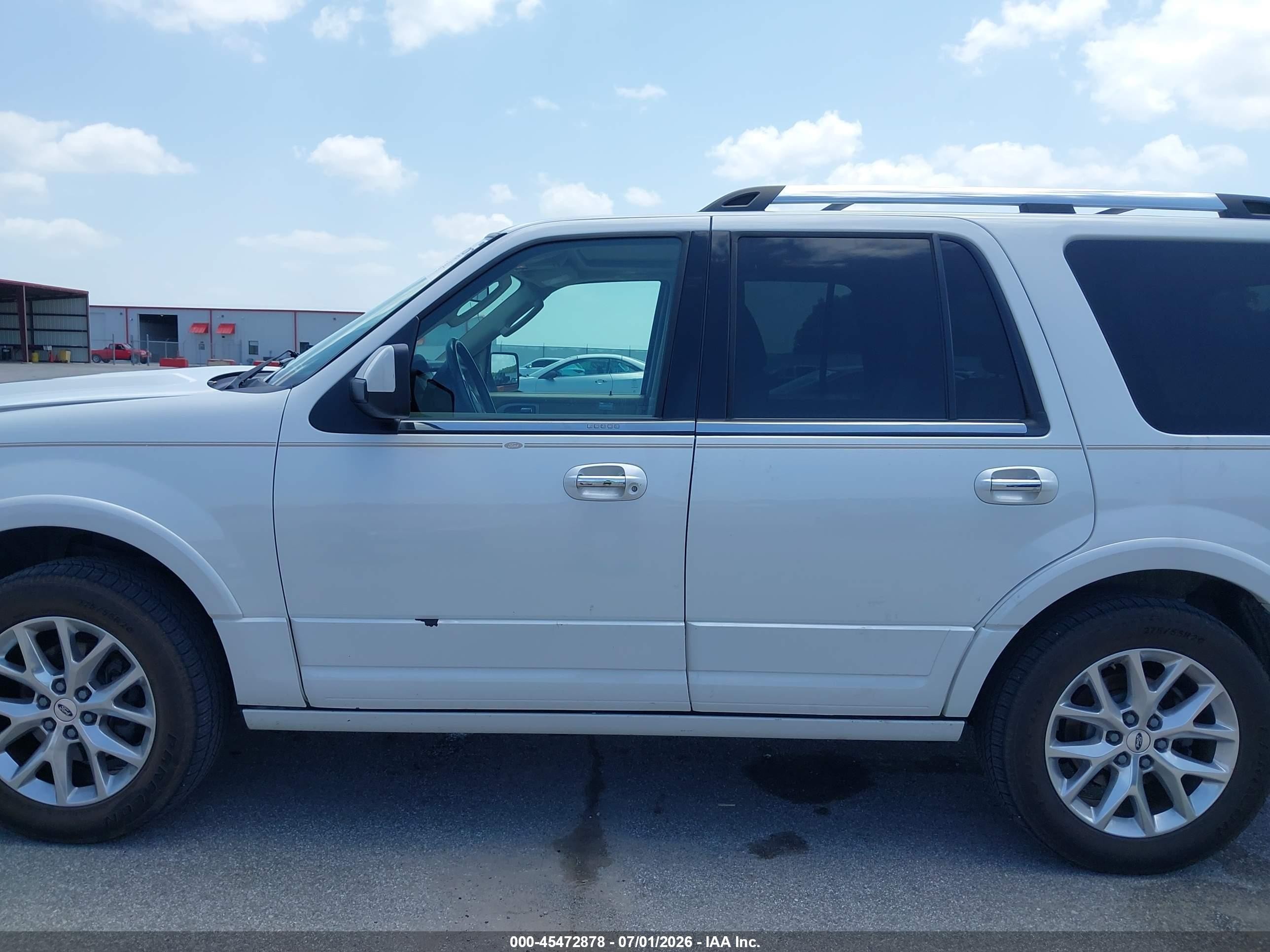 2015 Ford Expedition Limited White vin: 1FMJU2AT8FEF33279