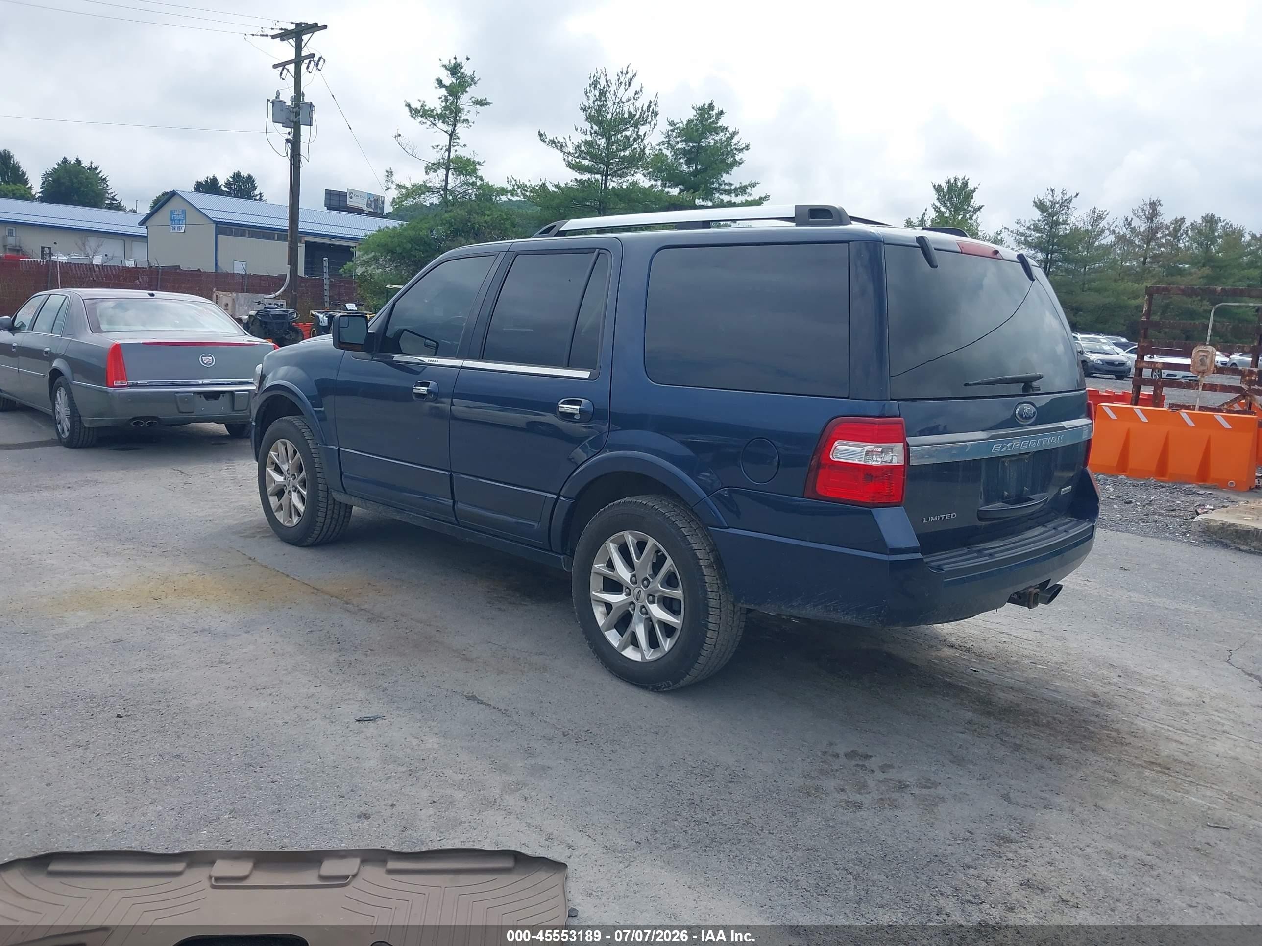 2015 Ford Expedition Limited Blue vin: 1FMJU2ATXFEF21294