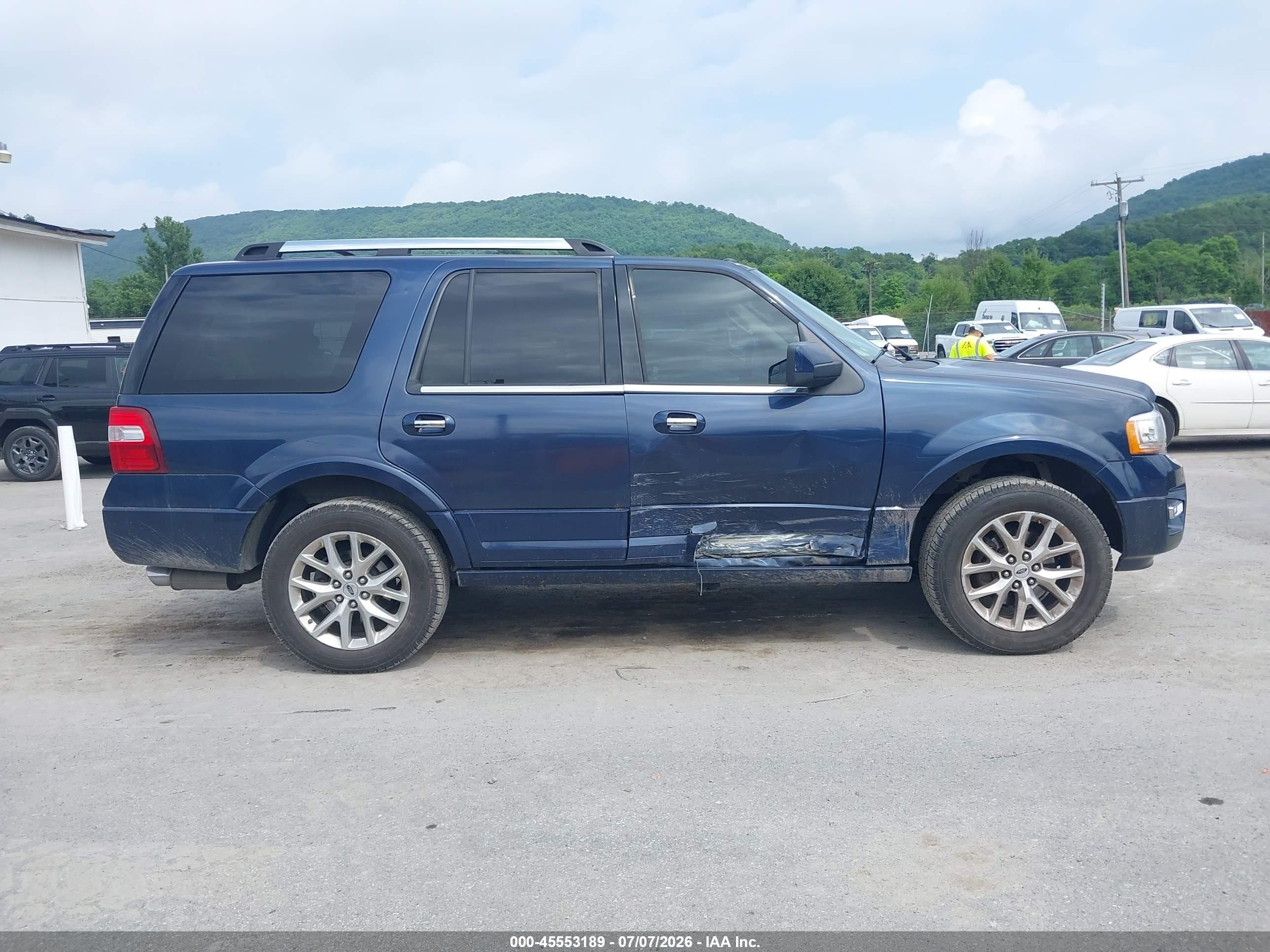 2015 Ford Expedition Limited Blue vin: 1FMJU2ATXFEF21294