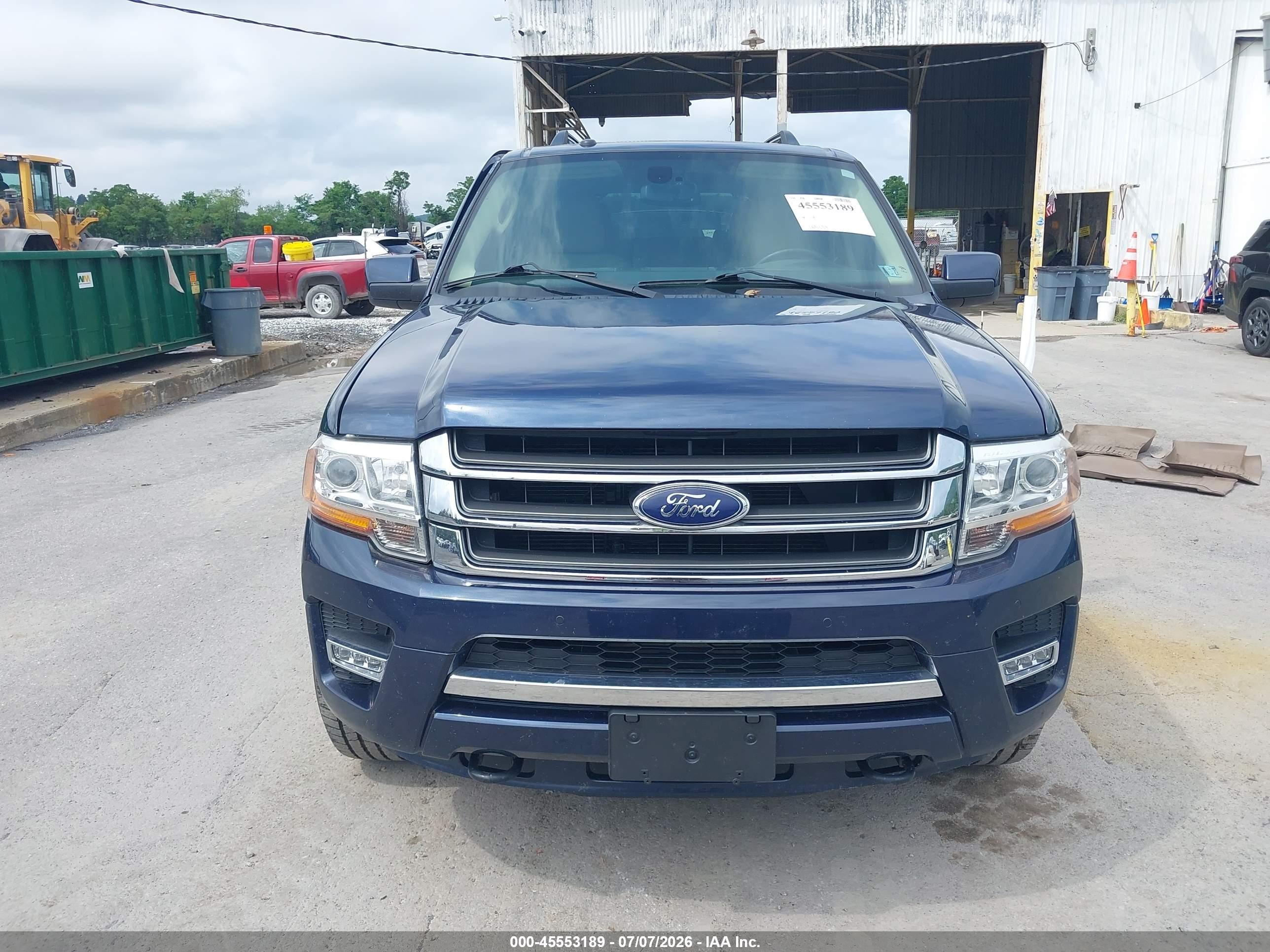 2015 Ford Expedition Limited Blue vin: 1FMJU2ATXFEF21294