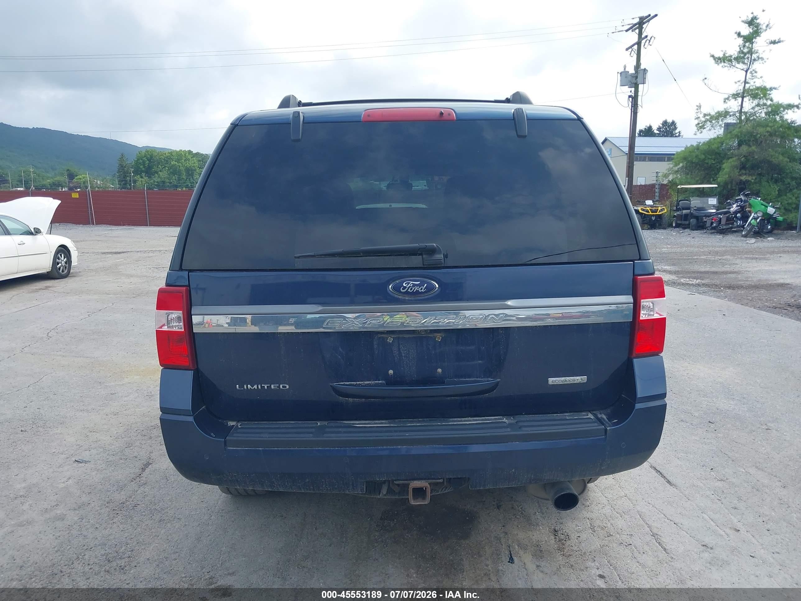 2015 Ford Expedition Limited Blue vin: 1FMJU2ATXFEF21294