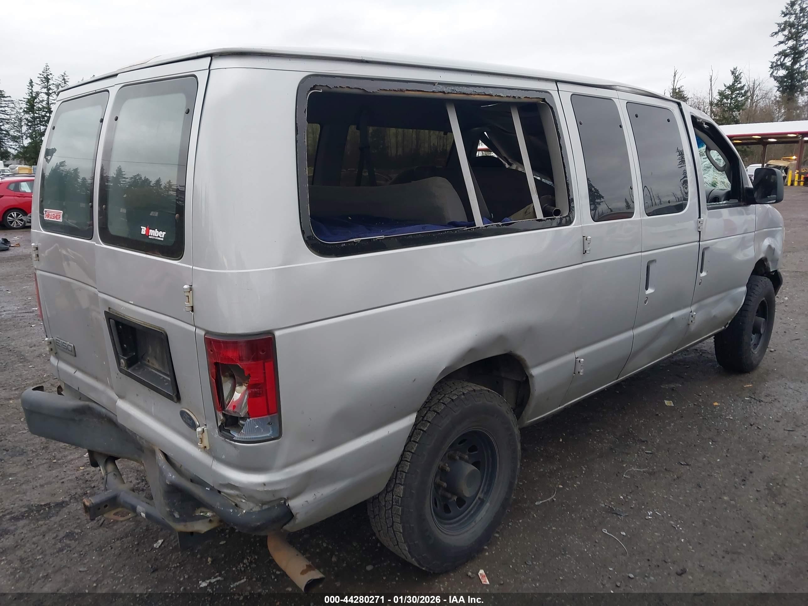 2008 Ford E-150 Xl/xlt Silver vin: 1FMNE11L48DA59039