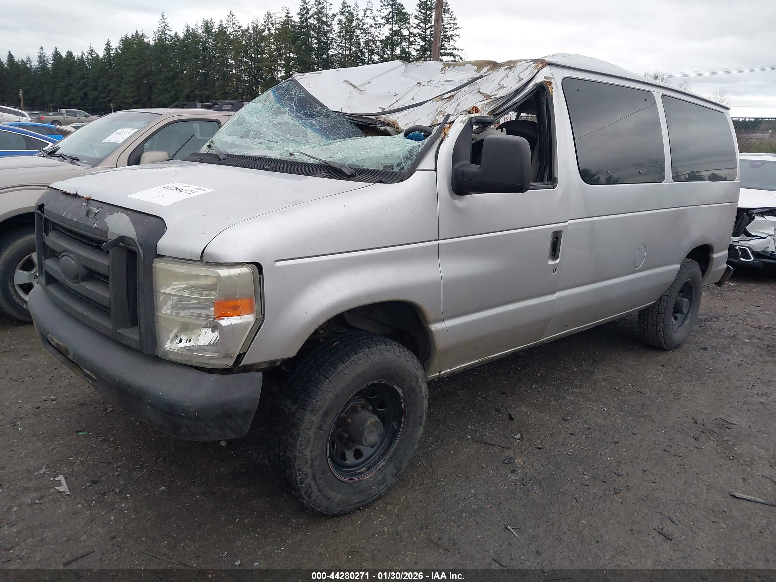 2008 Ford E-150 Xl/xlt Silver vin: 1FMNE11L48DA59039