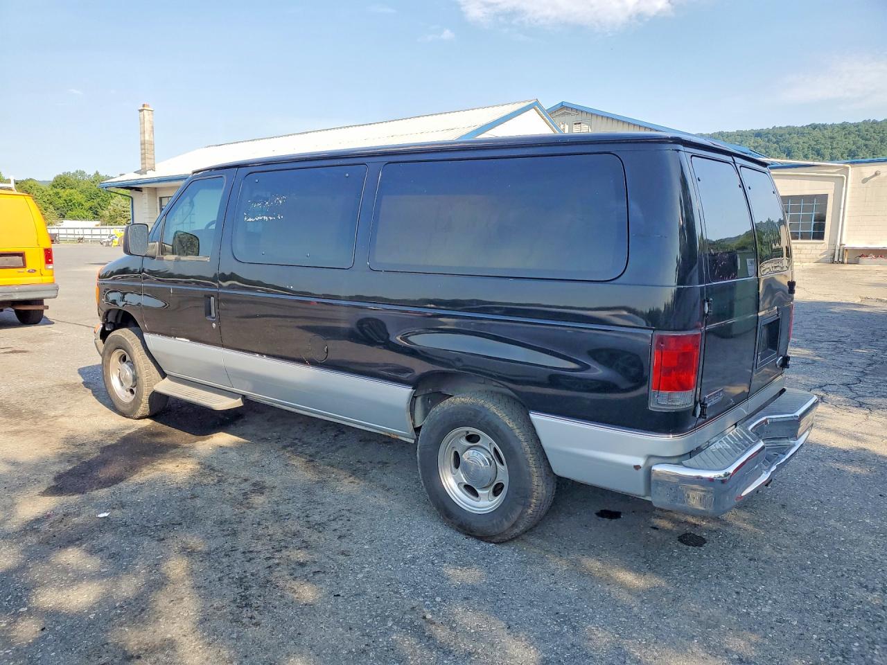 2007 Ford Econoline E150 Wagon Black vin: 1FMNE11LX7DA70142
