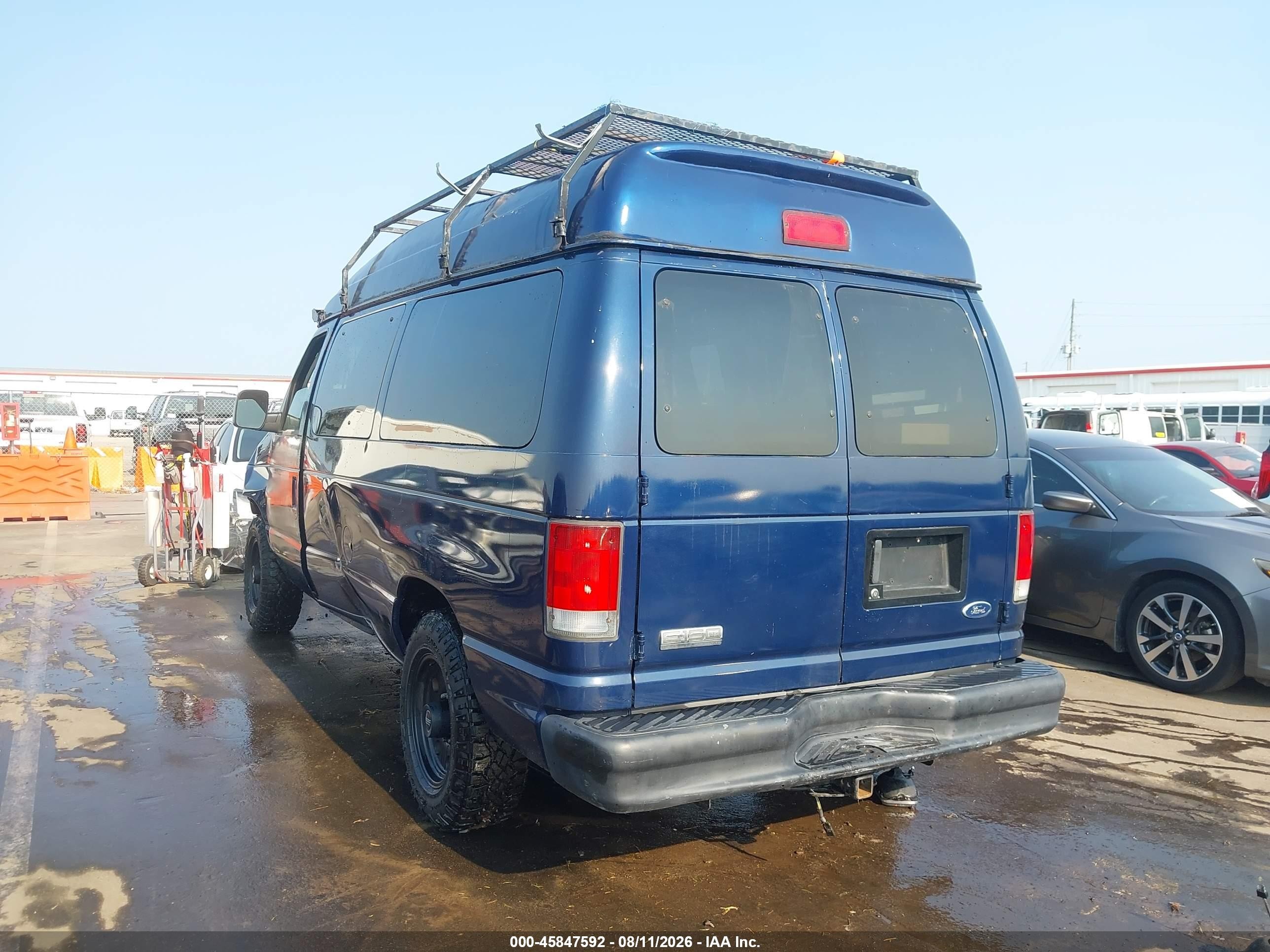 2007 Ford E-150 Chateau/xl/xlt Dark Blue vin: 1FMNE11W07DA86005