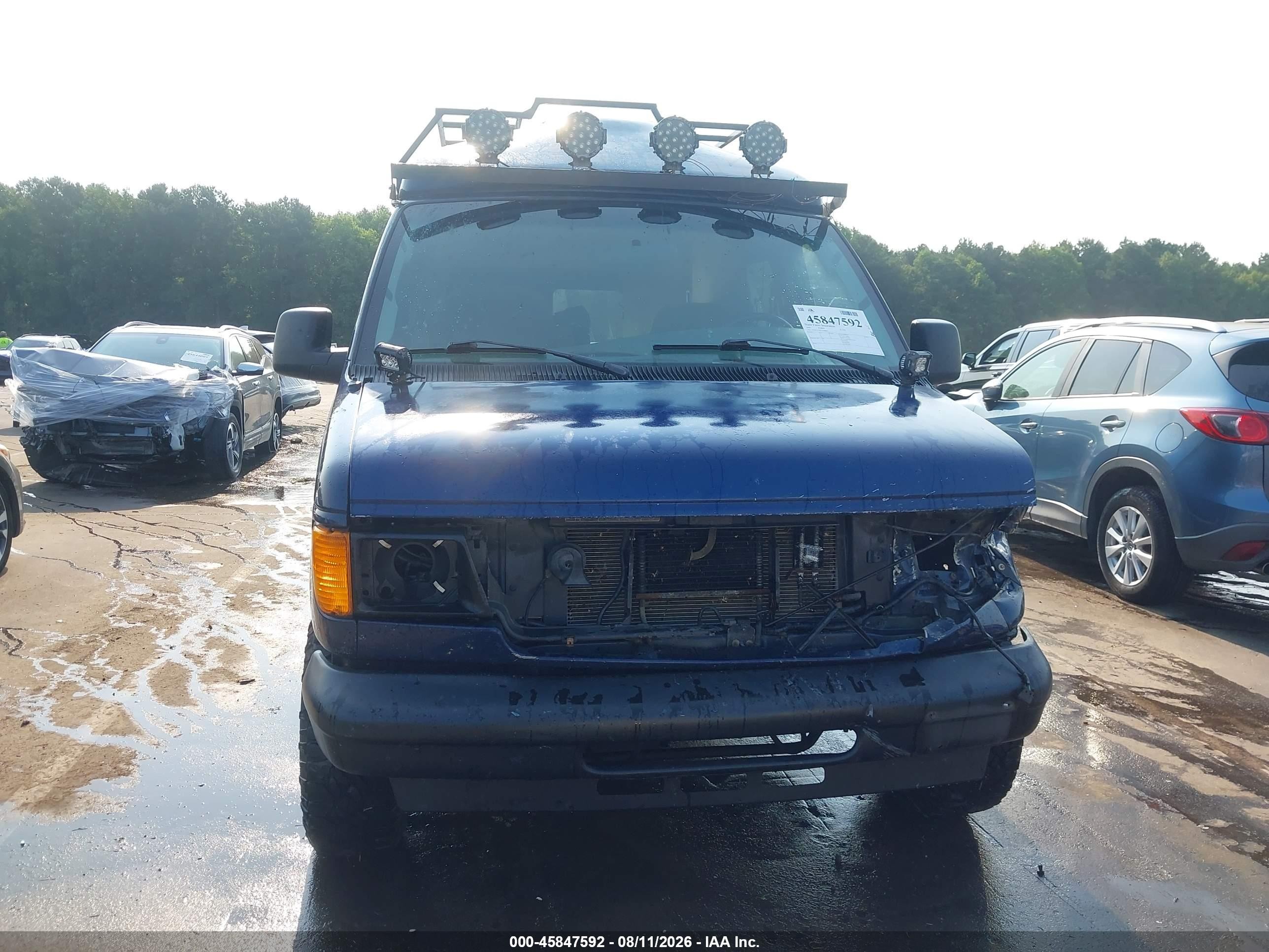 2007 Ford E-150 Chateau/xl/xlt Dark Blue vin: 1FMNE11W07DA86005
