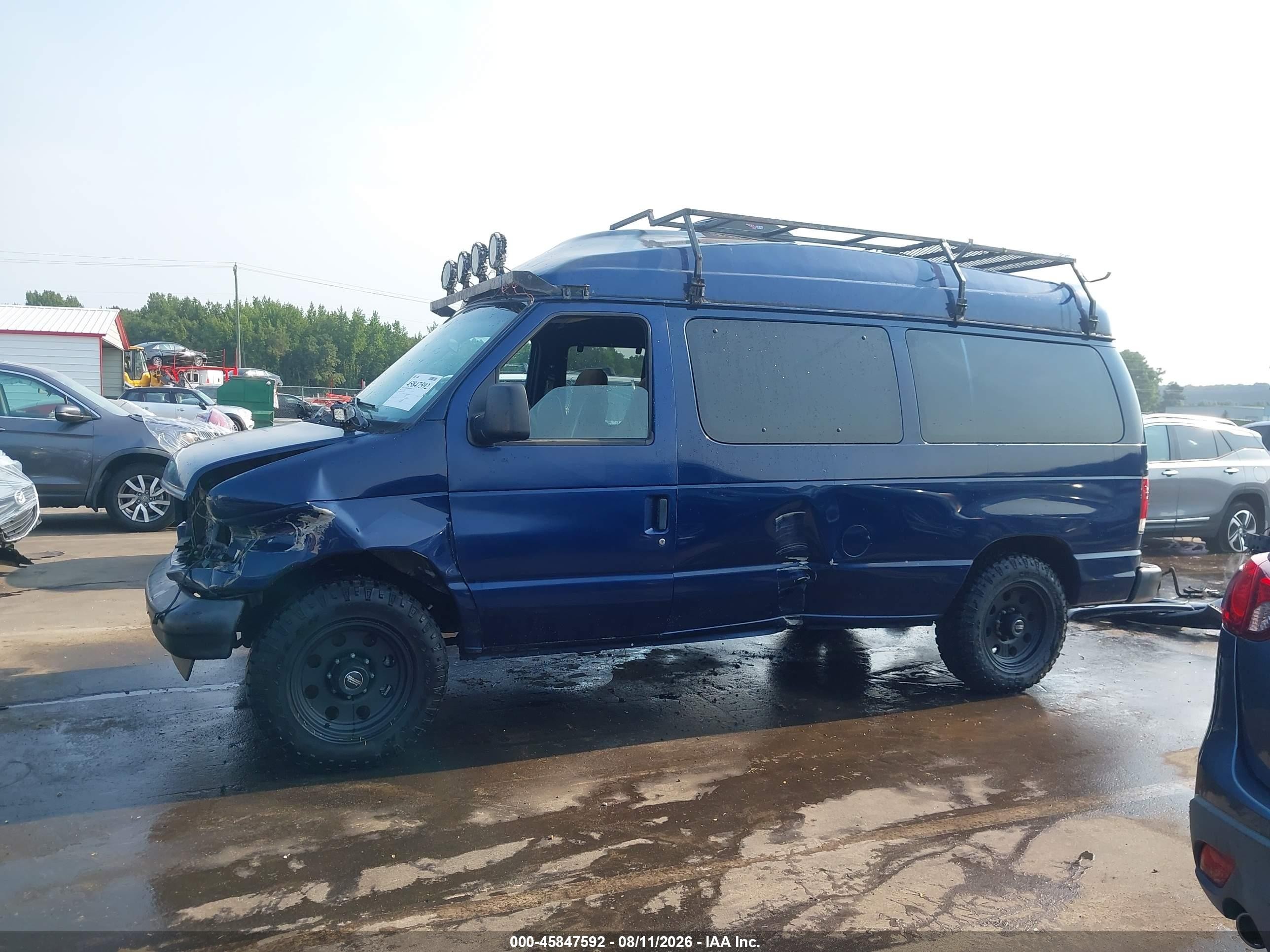2007 Ford E-150 Chateau/xl/xlt Dark Blue vin: 1FMNE11W07DA86005