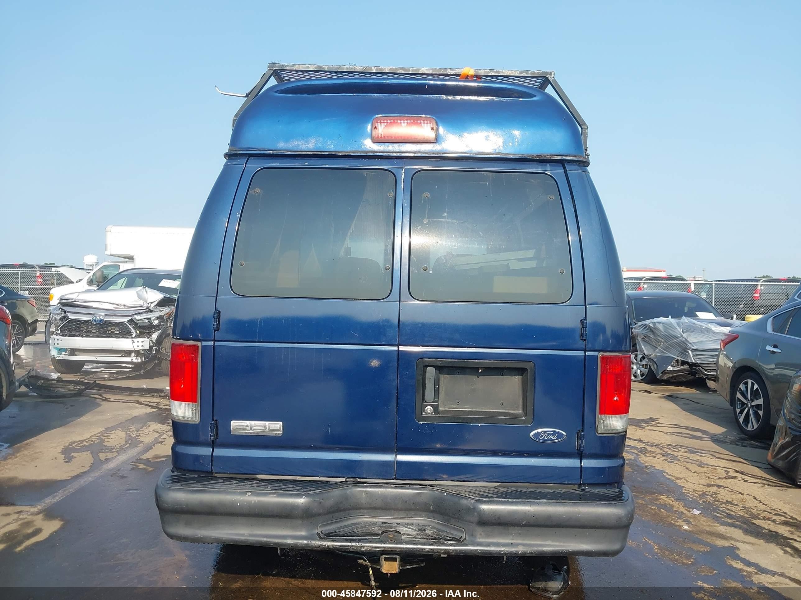 2007 Ford E-150 Chateau/xl/xlt Dark Blue vin: 1FMNE11W07DA86005