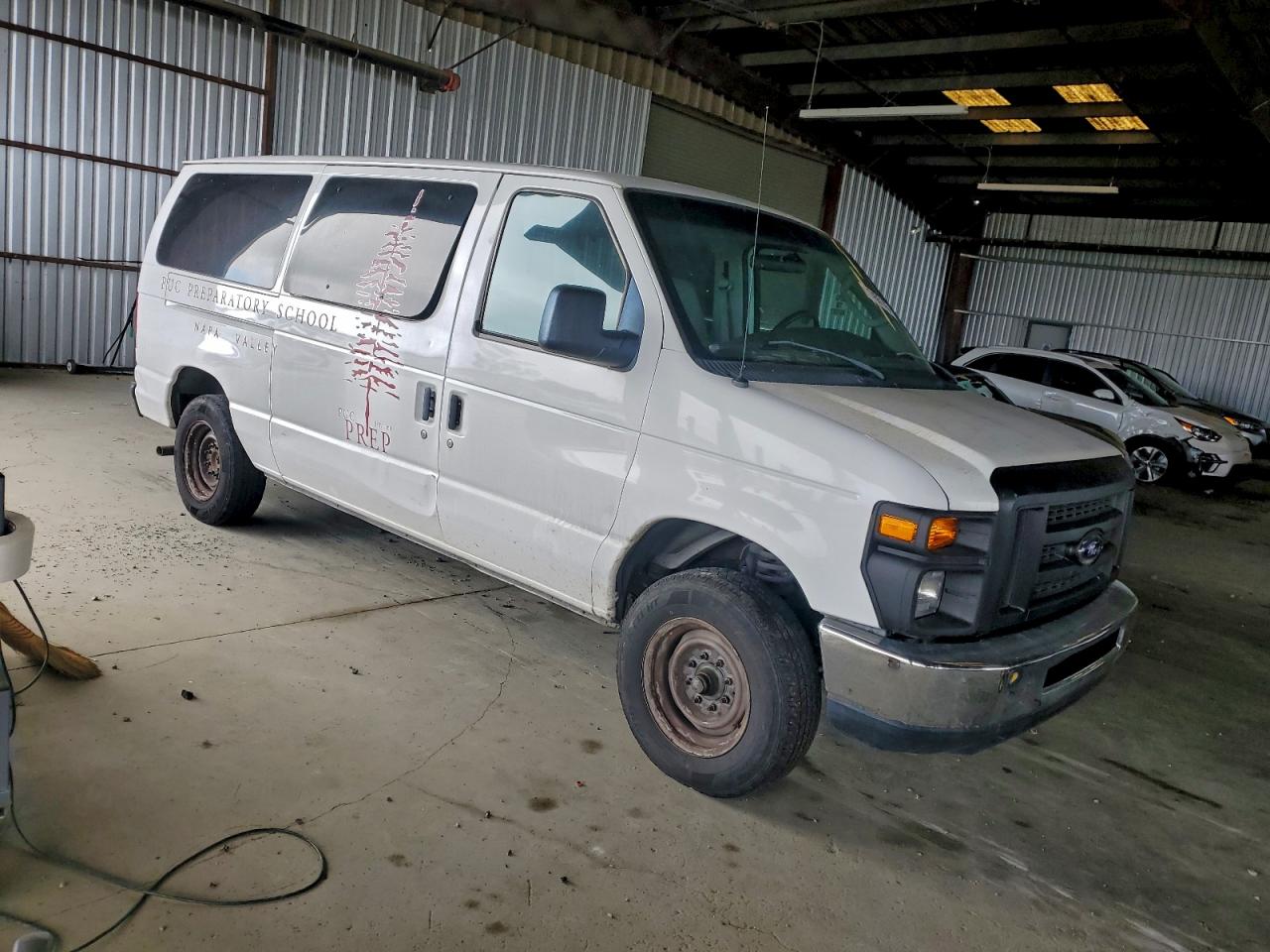 2008 Ford Econoline E150 Wagon White vin: 1FMNE11W18DB29803