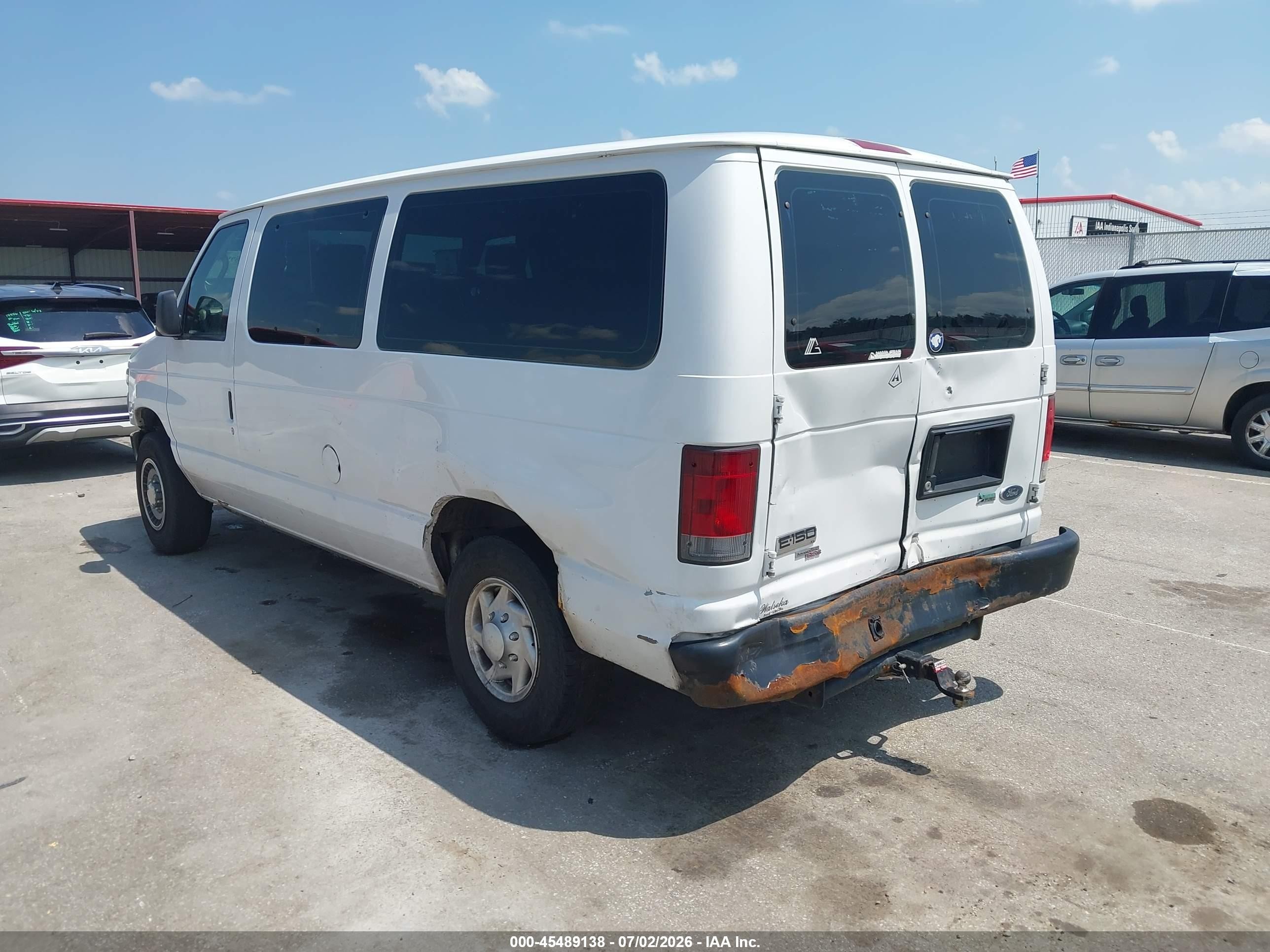 2013 Ford E-150 Xl/xlt White vin: 1FMNE1BL3DDA71708