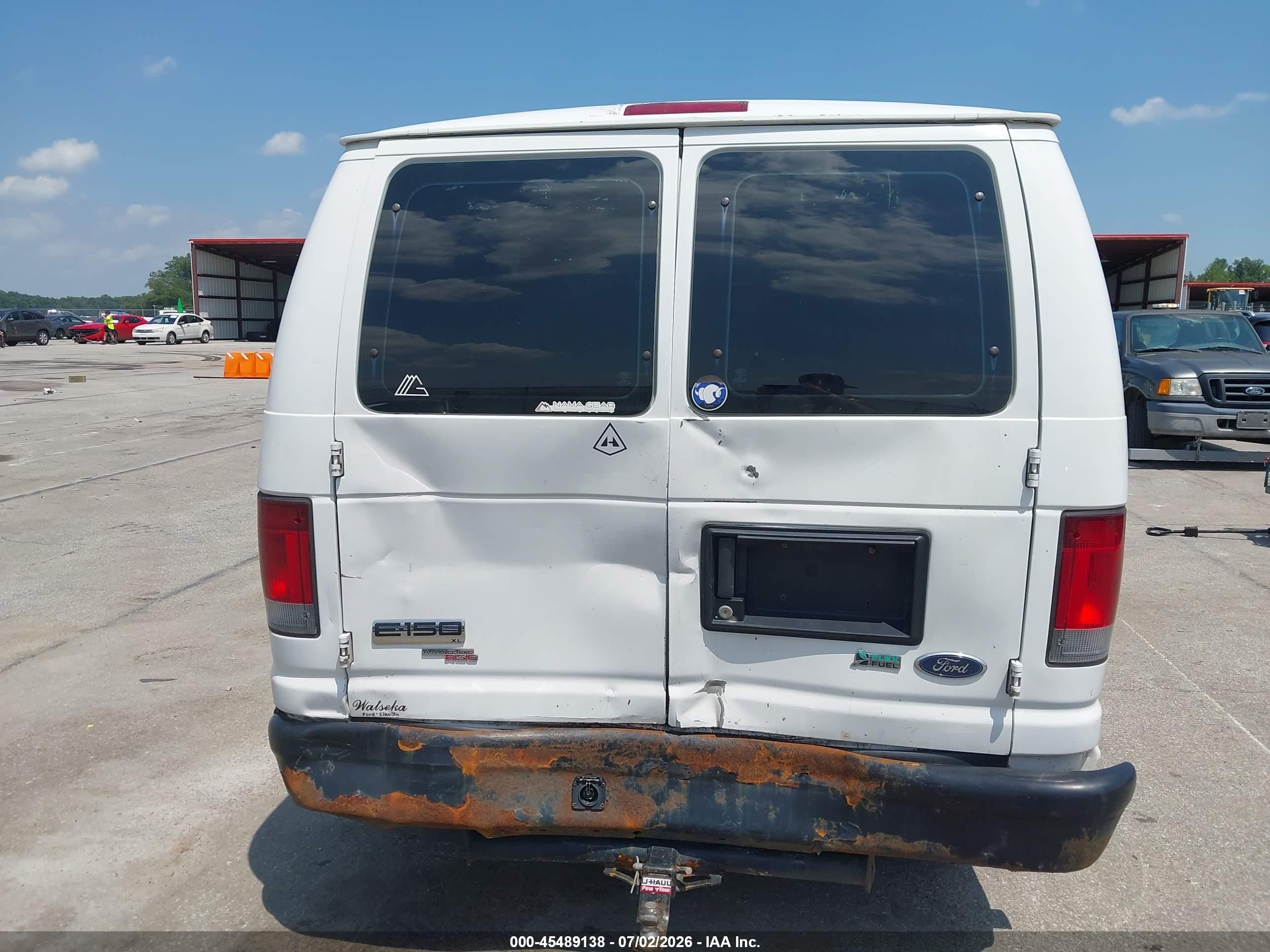 2013 Ford E-150 Xl/xlt White vin: 1FMNE1BL3DDA71708
