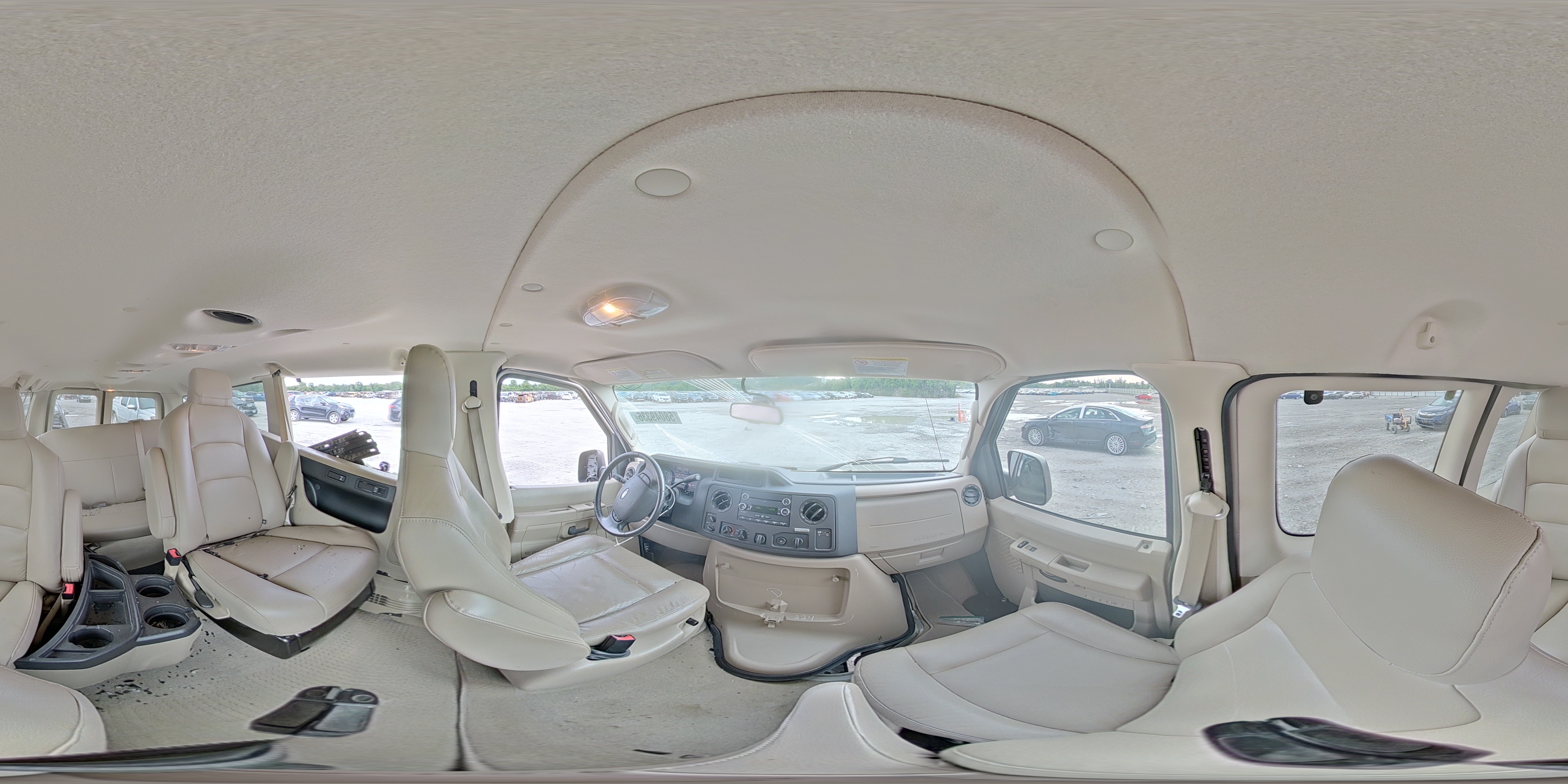2014 Ford Econoline E150 Wagon Tan vin: 1FMNE1BL4EDA66325
