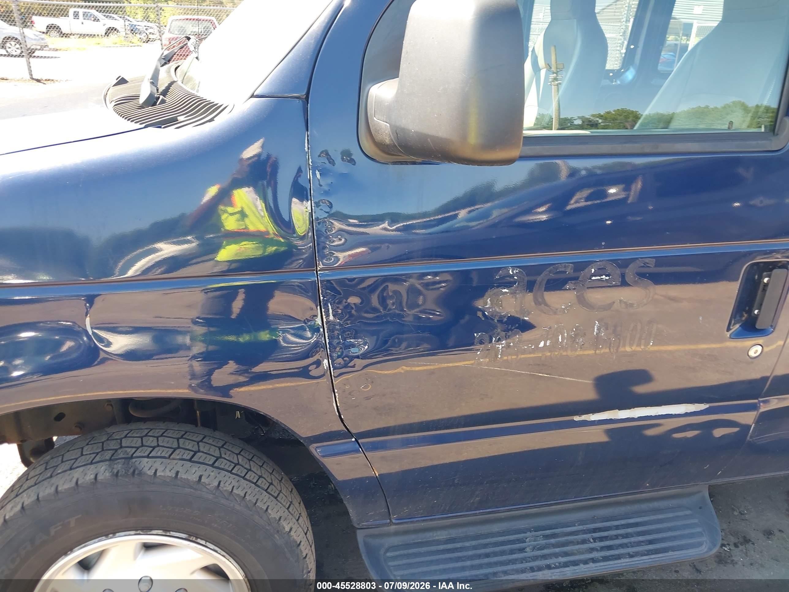 2011 Ford E-150 Xl/xlt Blue vin: 1FMNE1BW4BDB31308
