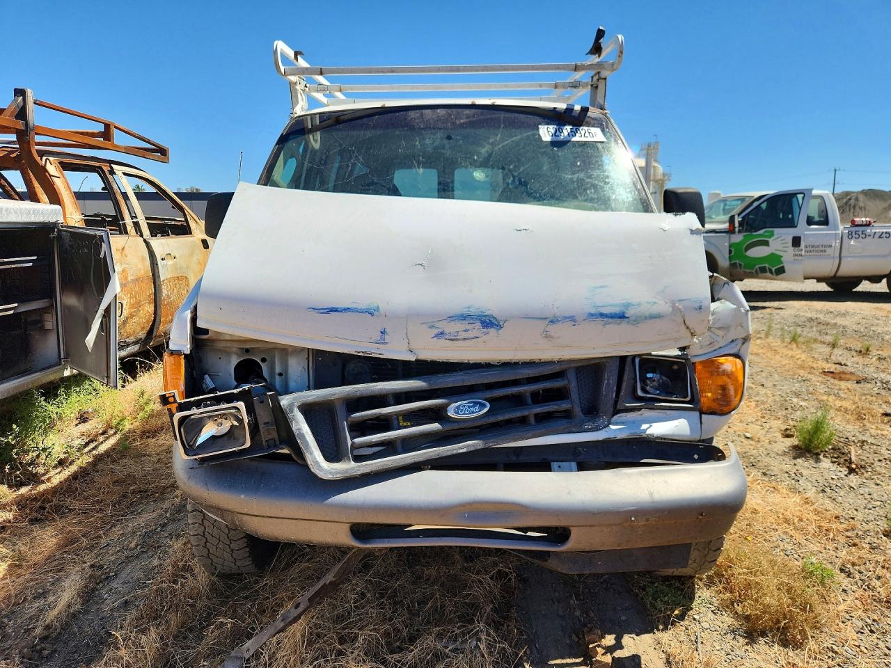 2006 Ford Econoline E350 Super Duty Wagon White vin: 1FMNE31L46HB42276