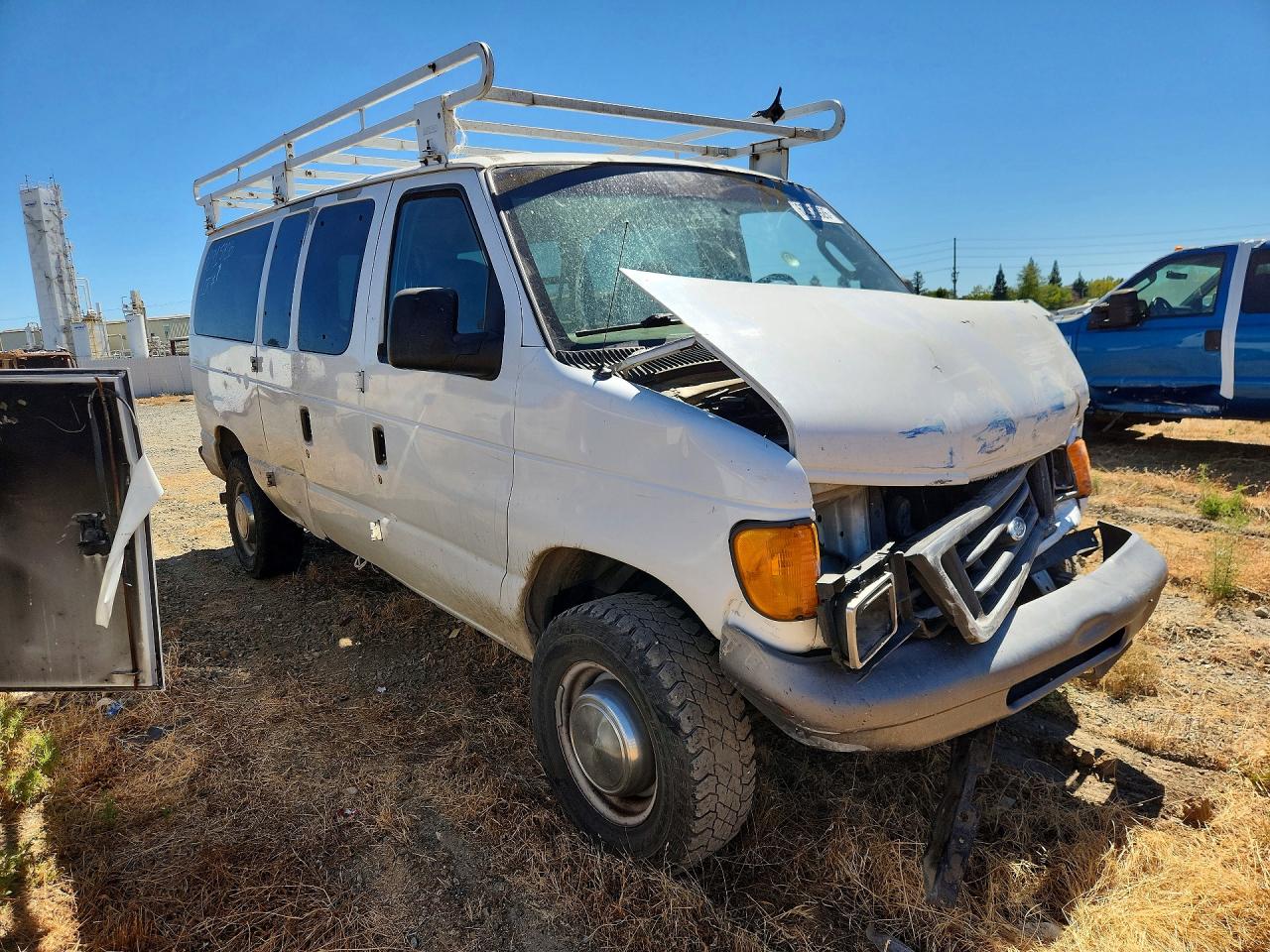 2006 Ford Econoline E350 Super Duty Wagon White vin: 1FMNE31L46HB42276