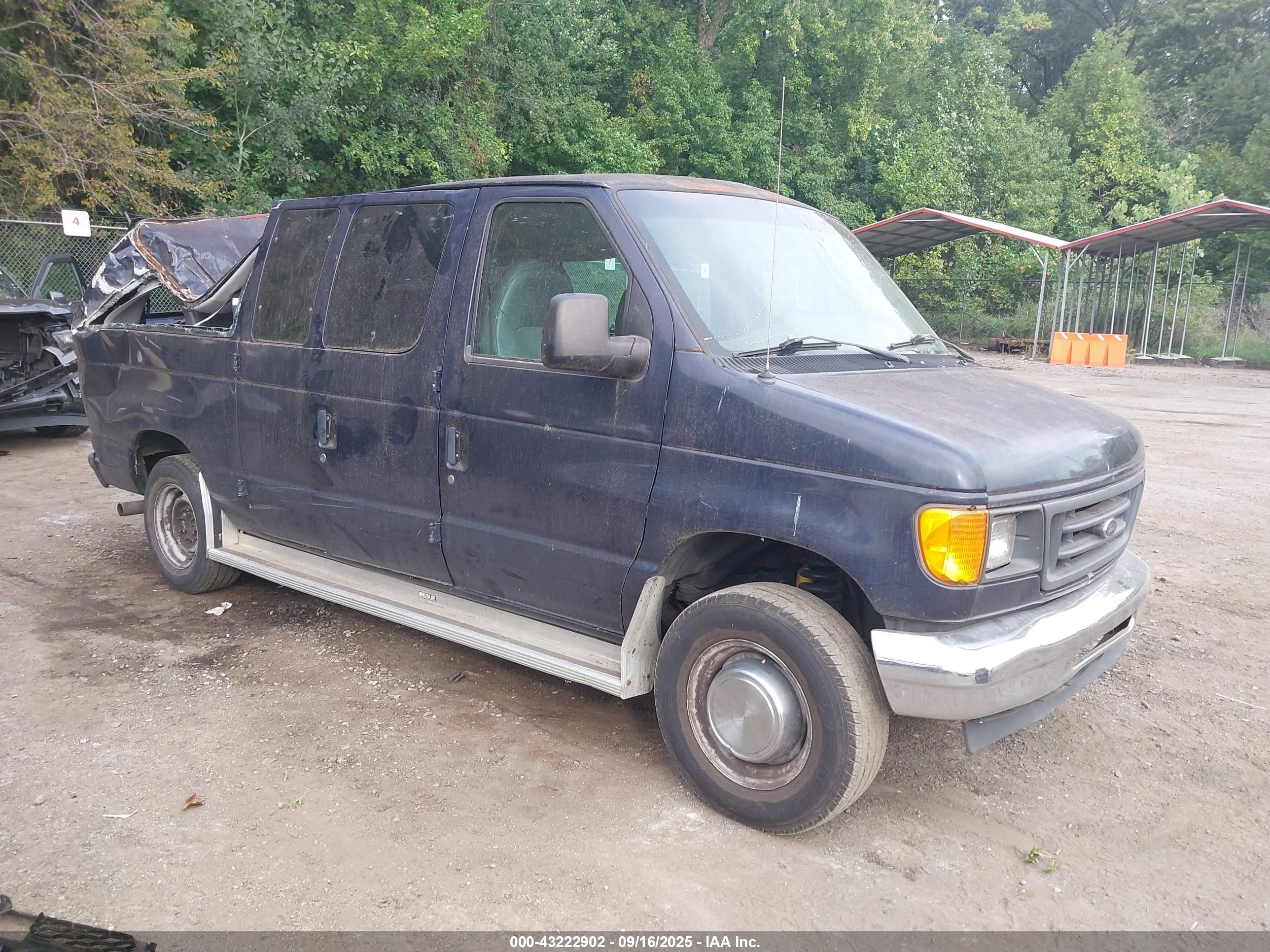 2004 Ford E-350 Super Duty Chateau/xl/xlt Navy vin: 1FMNE31L74HA09461