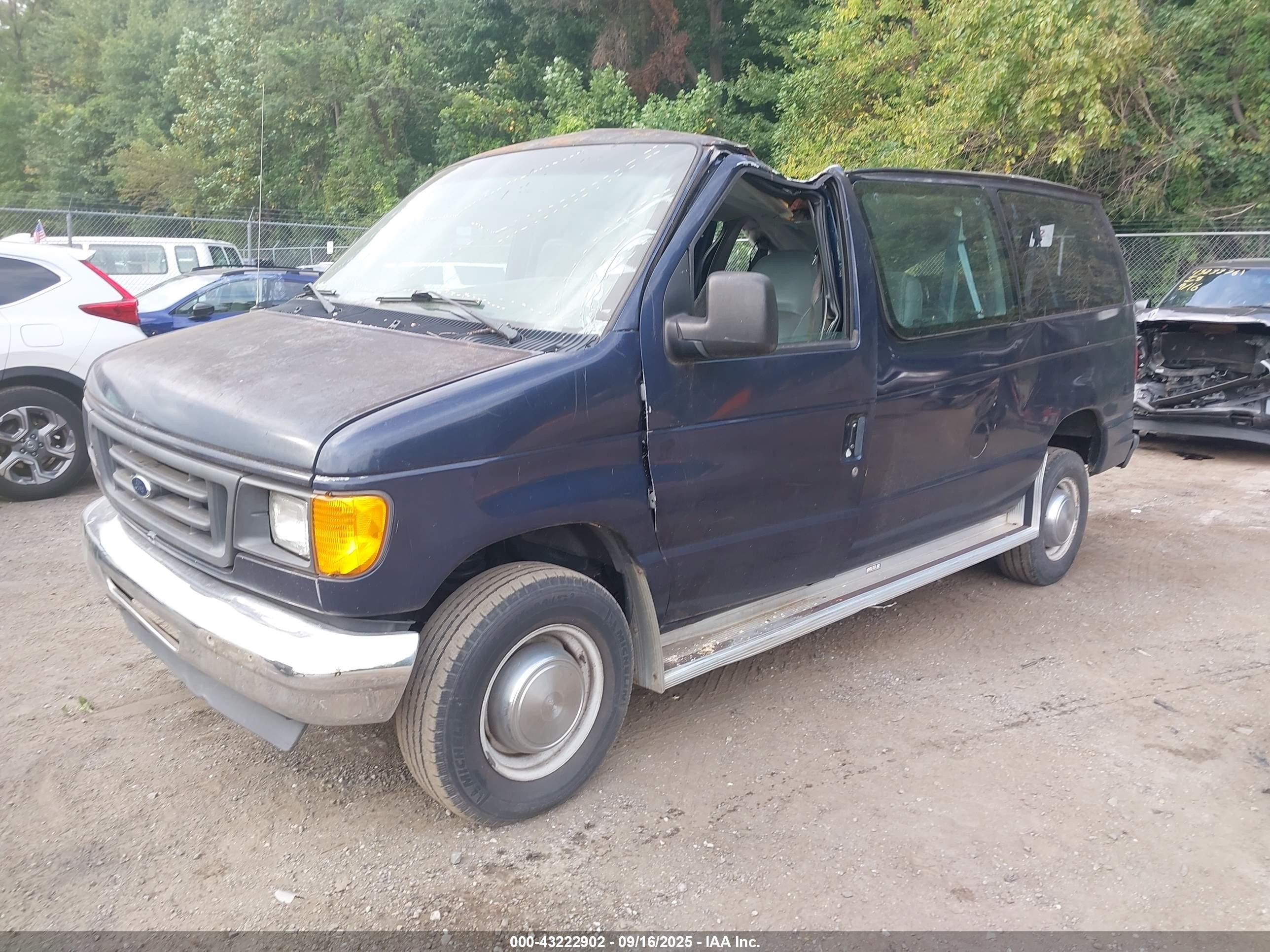 2004 Ford E-350 Super Duty Chateau/xl/xlt Navy vin: 1FMNE31L74HA09461