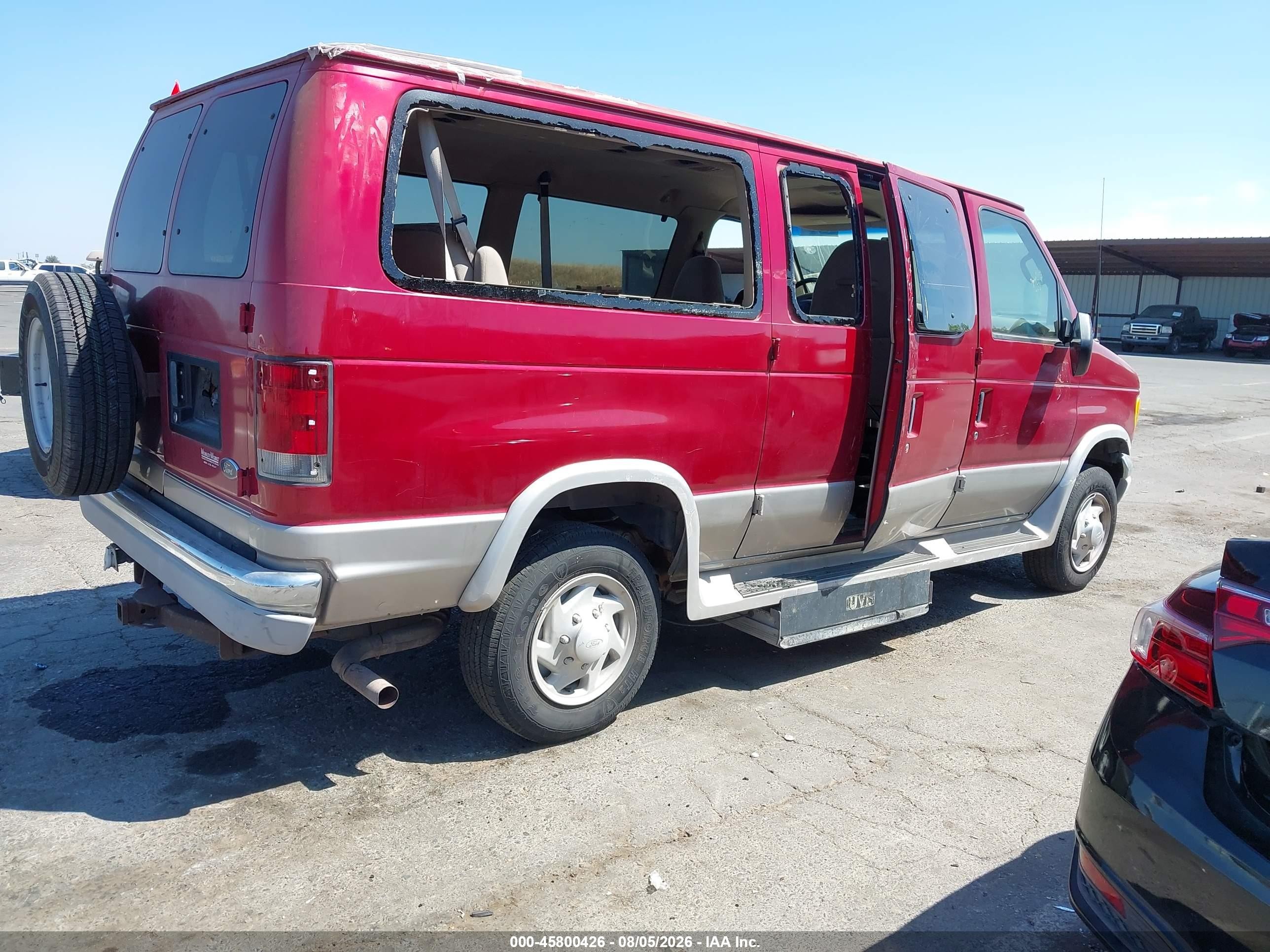 2001 Ford E-350 Super Duty Xl/xlt Red vin: 1FMNE31LX1HB69510