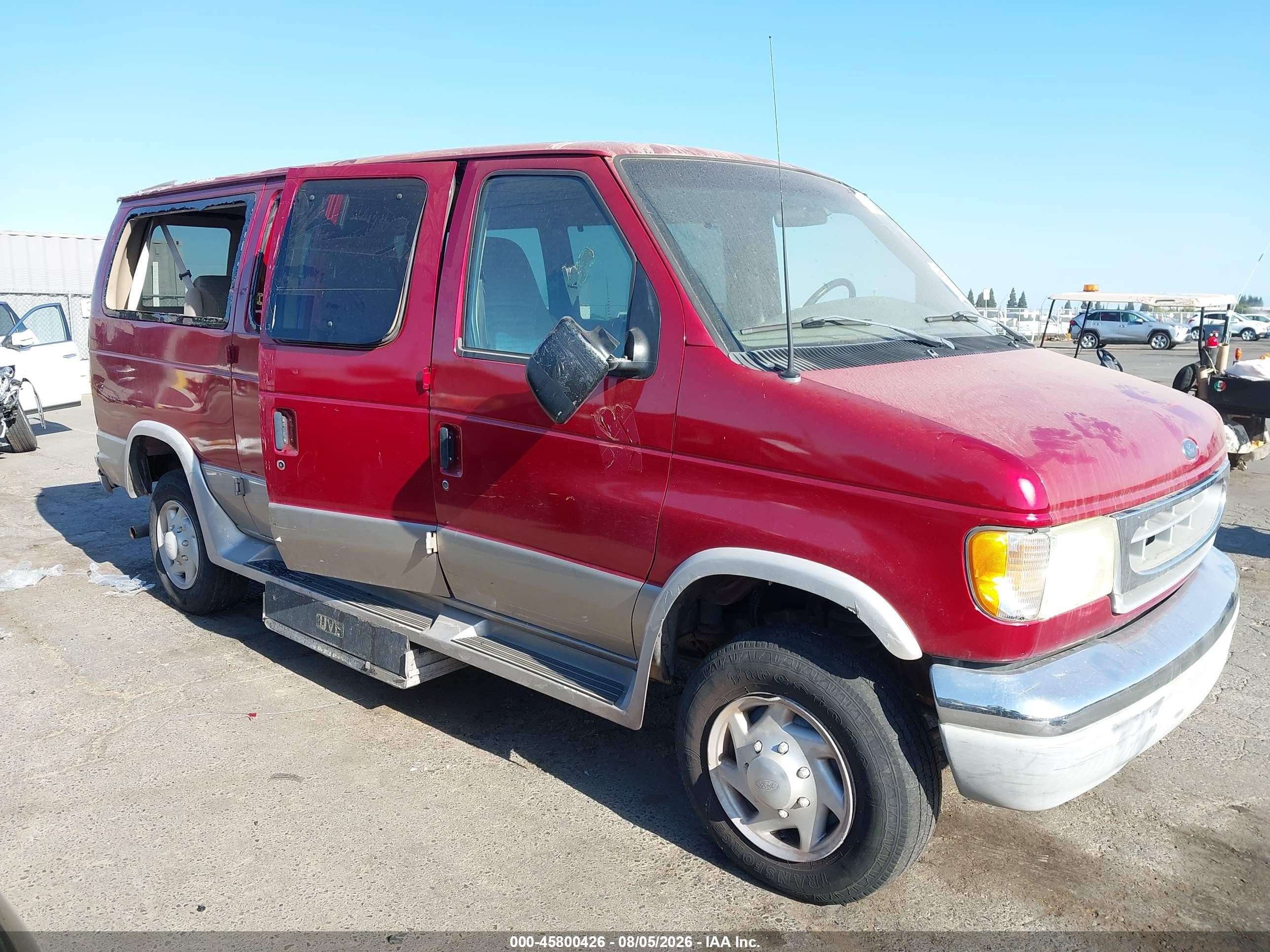 2001 Ford E-350 Super Duty Xl/xlt Red vin: 1FMNE31LX1HB69510