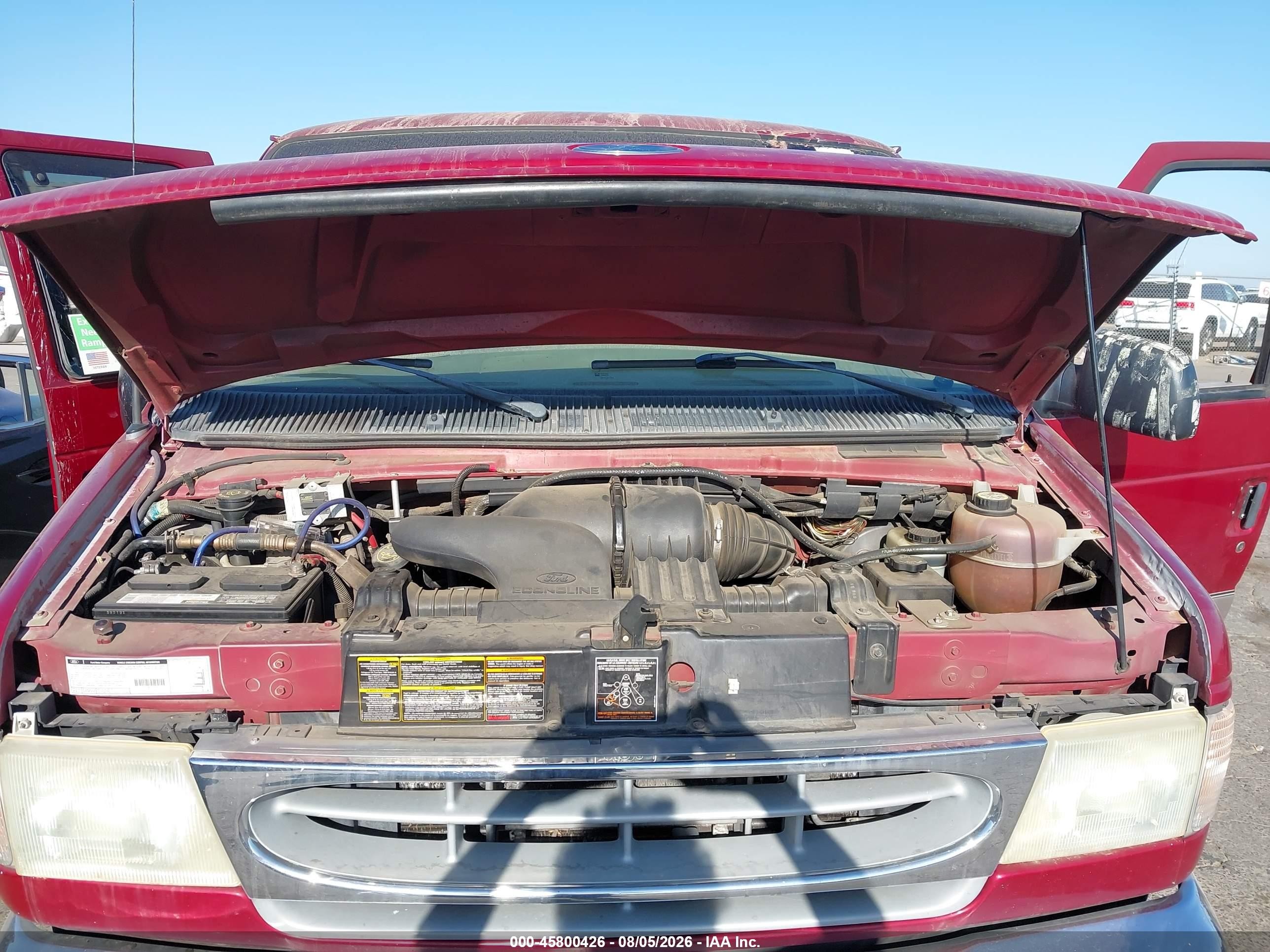 2001 Ford E-350 Super Duty Xl/xlt Red vin: 1FMNE31LX1HB69510