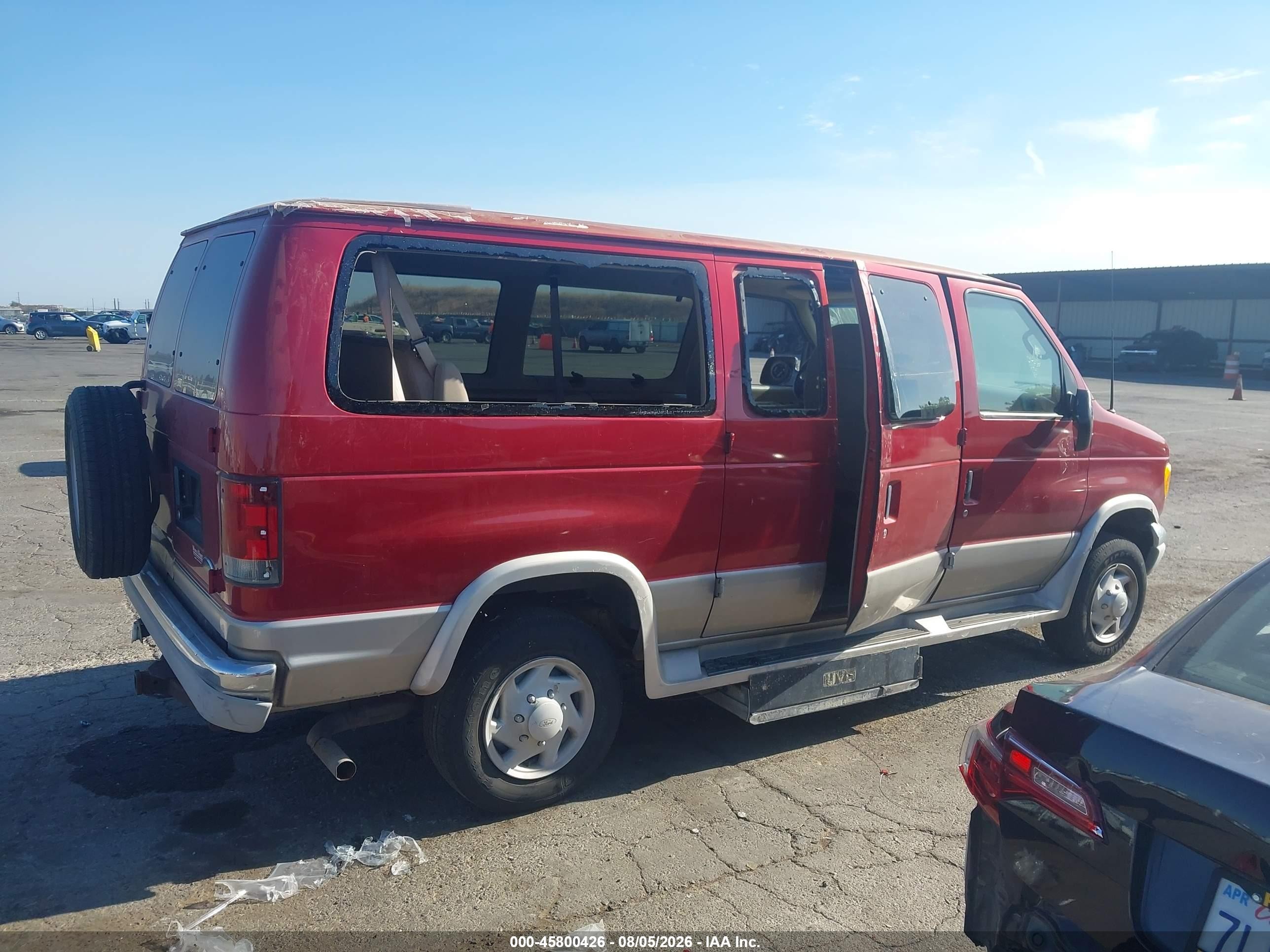 2001 Ford E-350 Super Duty Xl/xlt Red vin: 1FMNE31LX1HB69510