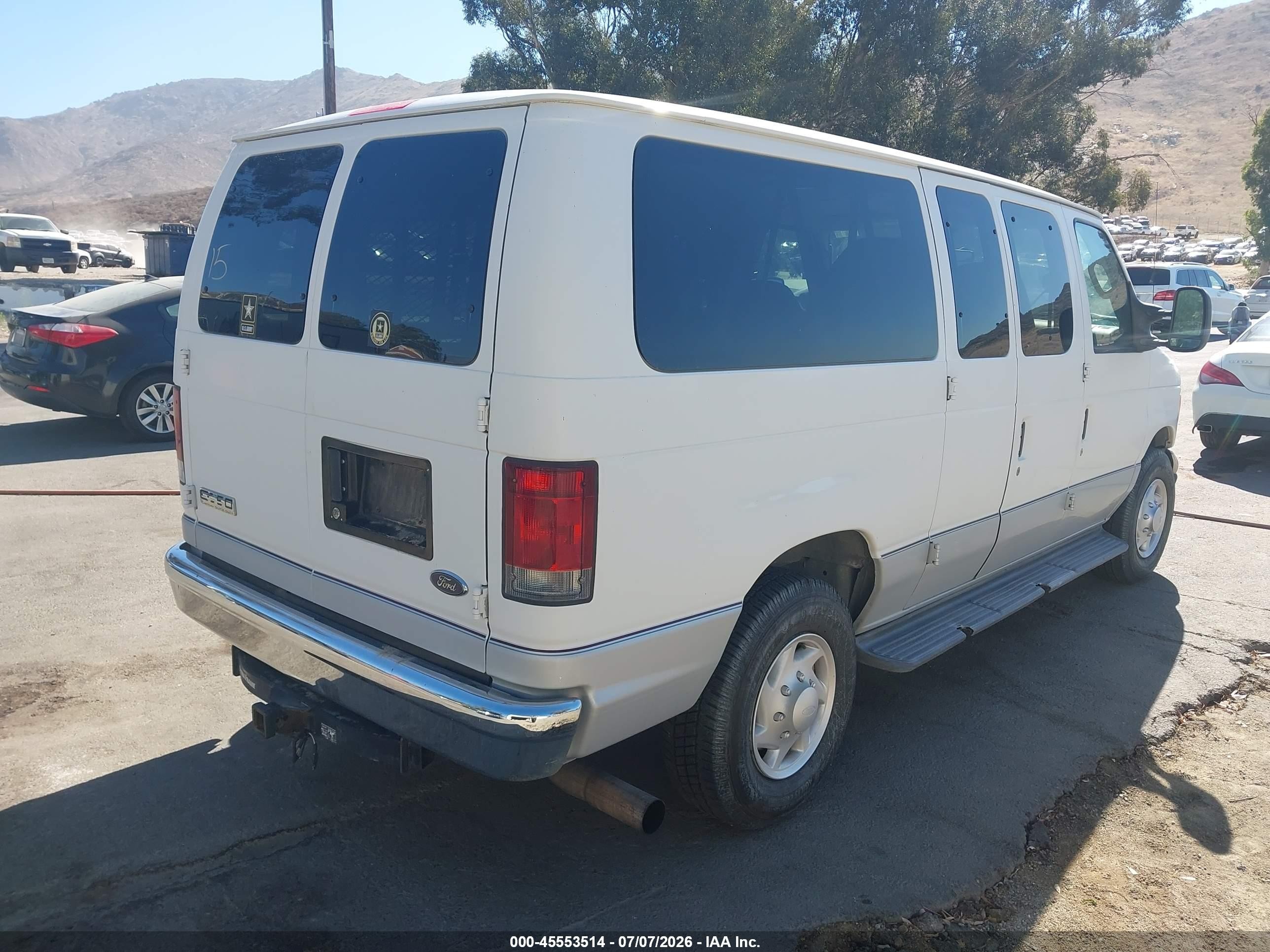 2006 Ford E-350 Super Duty Chateau/xl/xlt White vin: 1FMNE31P36HA52782