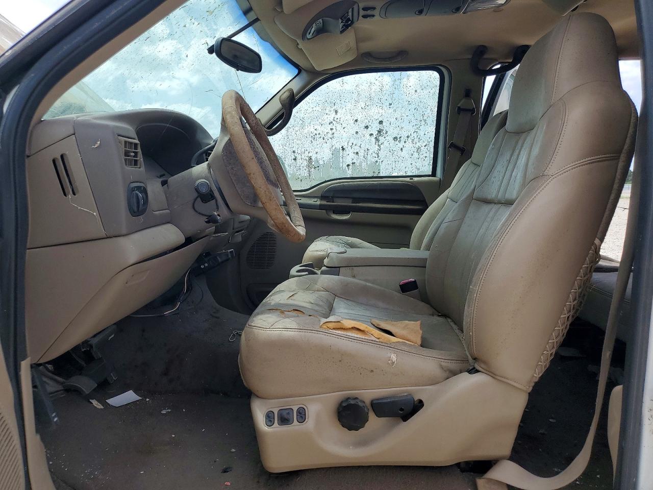 2000 Ford Excursion Xlt White vin: 1FMNU40L3YEA95613