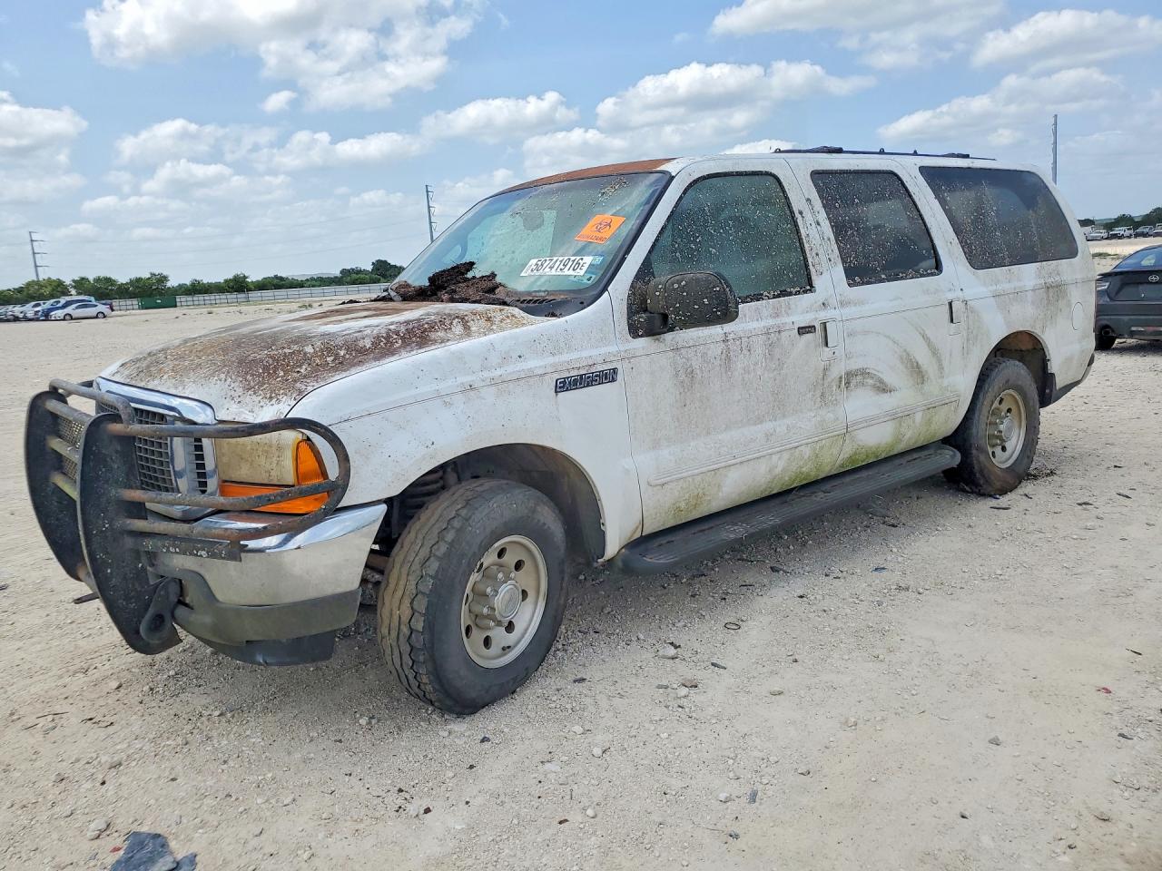 2000 Ford Excursion Xlt White vin: 1FMNU40L3YEA95613