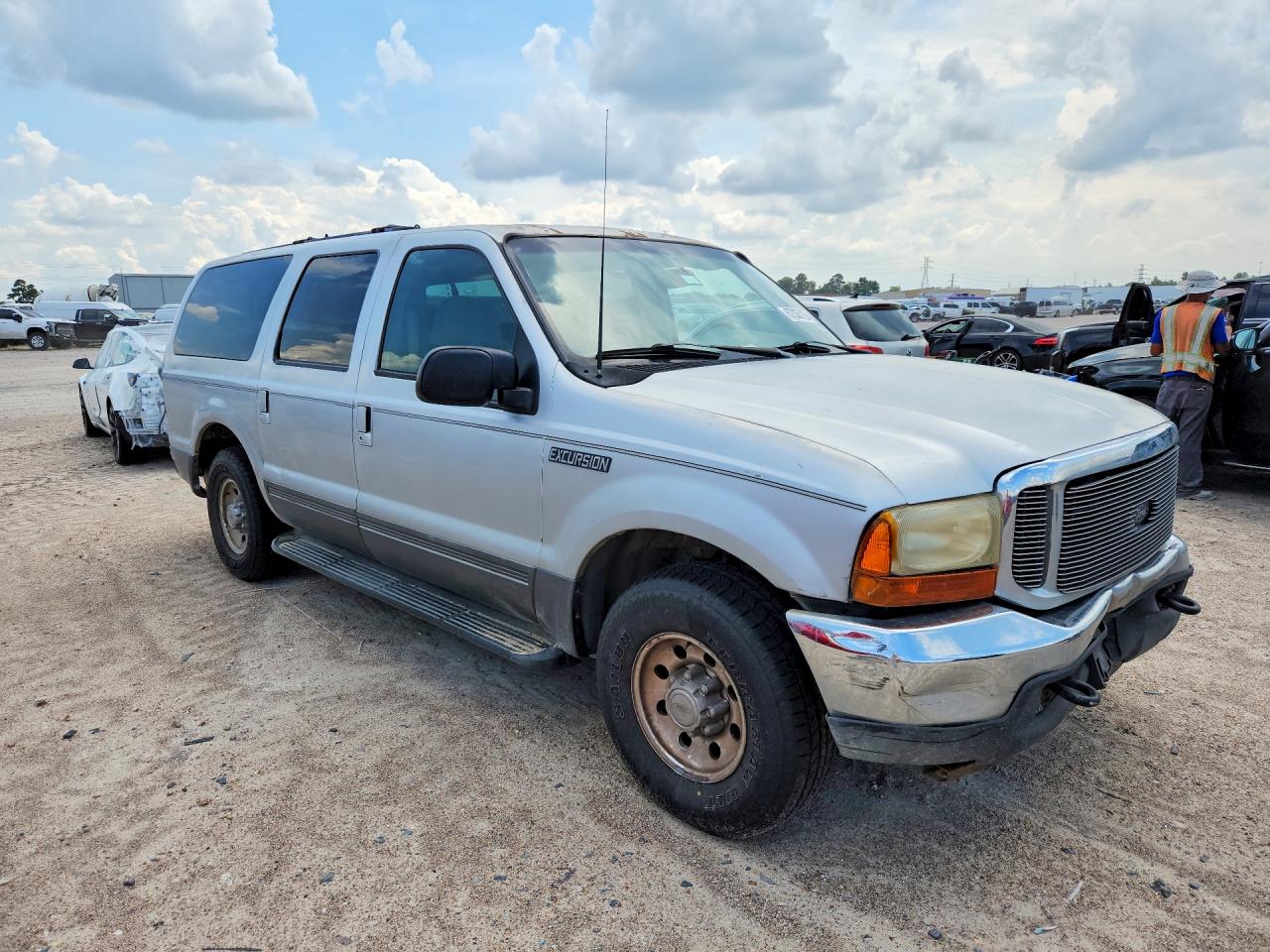 2001 Ford Excursion Xlt Silver vin: 1FMNU40L71EB38386