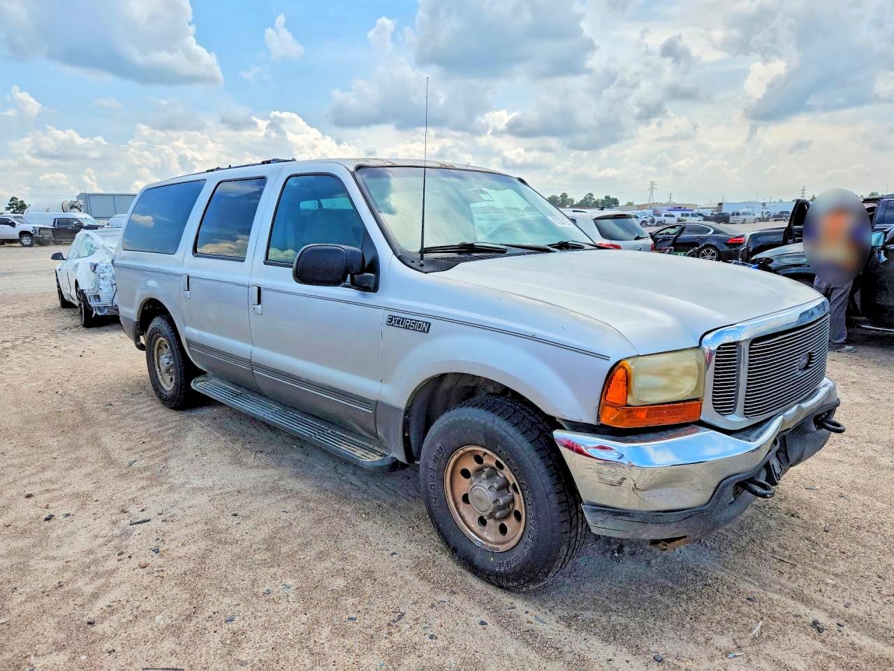2001 Ford Excursion Xlt Silver vin: 1FMNU40L71EB38386
