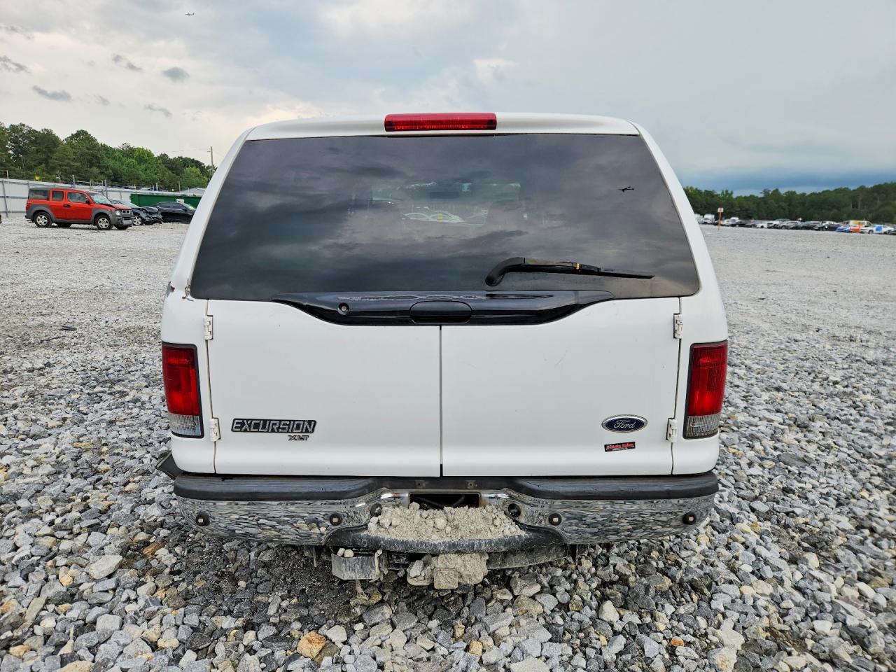 2005 Ford Excursion Xlt White vin: 1FMNU40S05EB81738