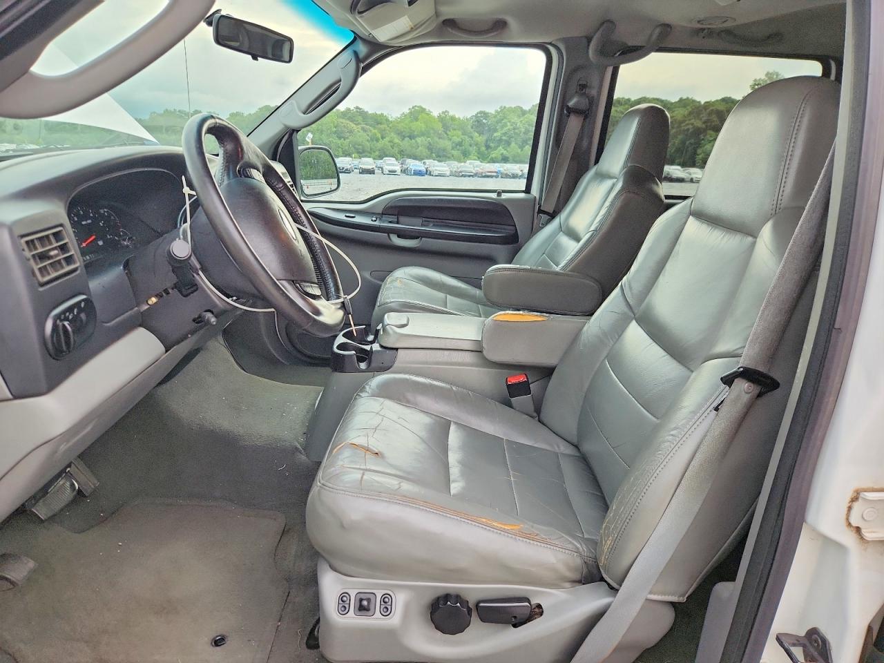 2005 Ford Excursion Xlt White vin: 1FMNU40S05EB81738