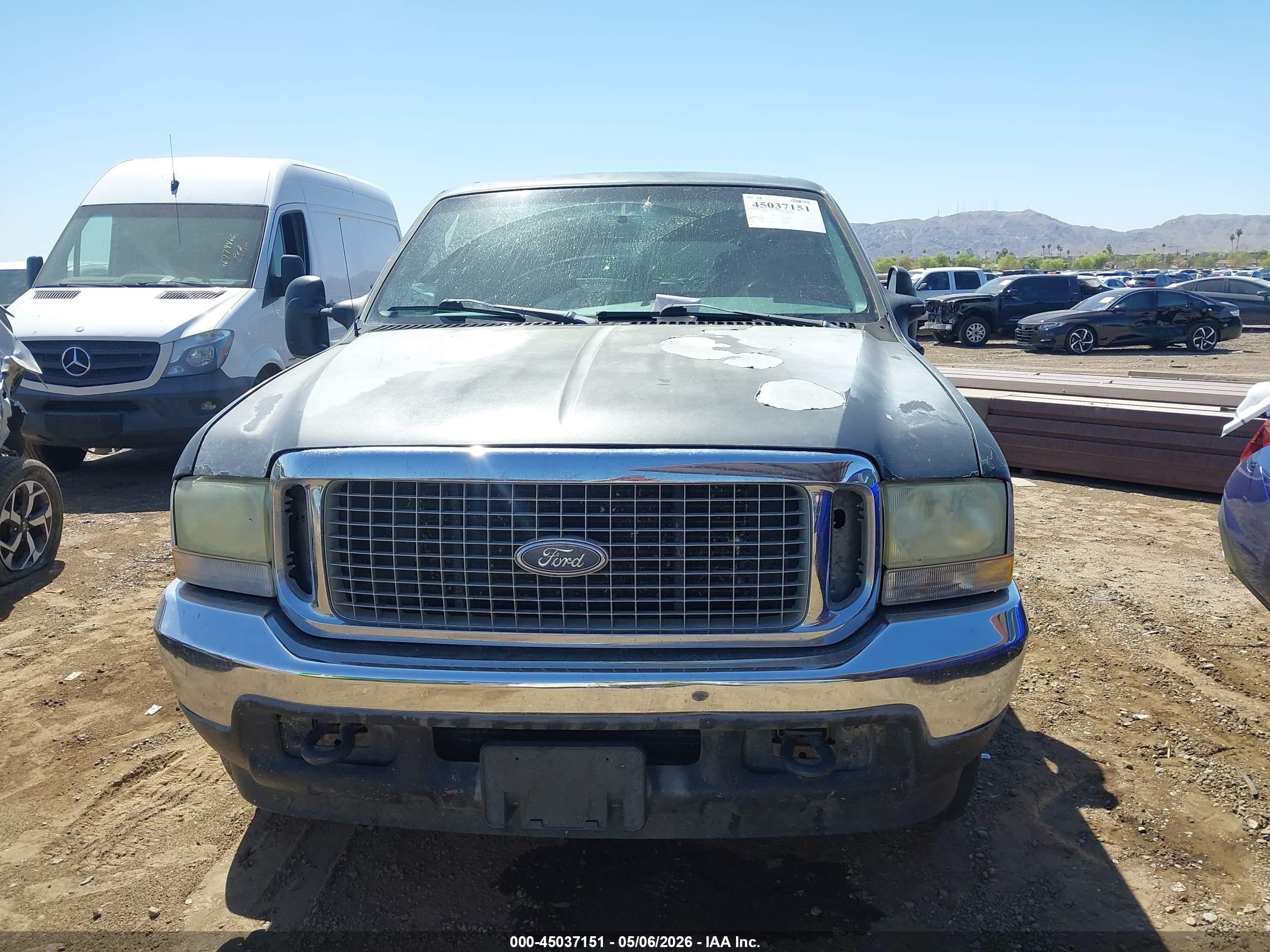 2002 Ford Excursion Xlt Gray vin: 1FMNU40S32EB07774