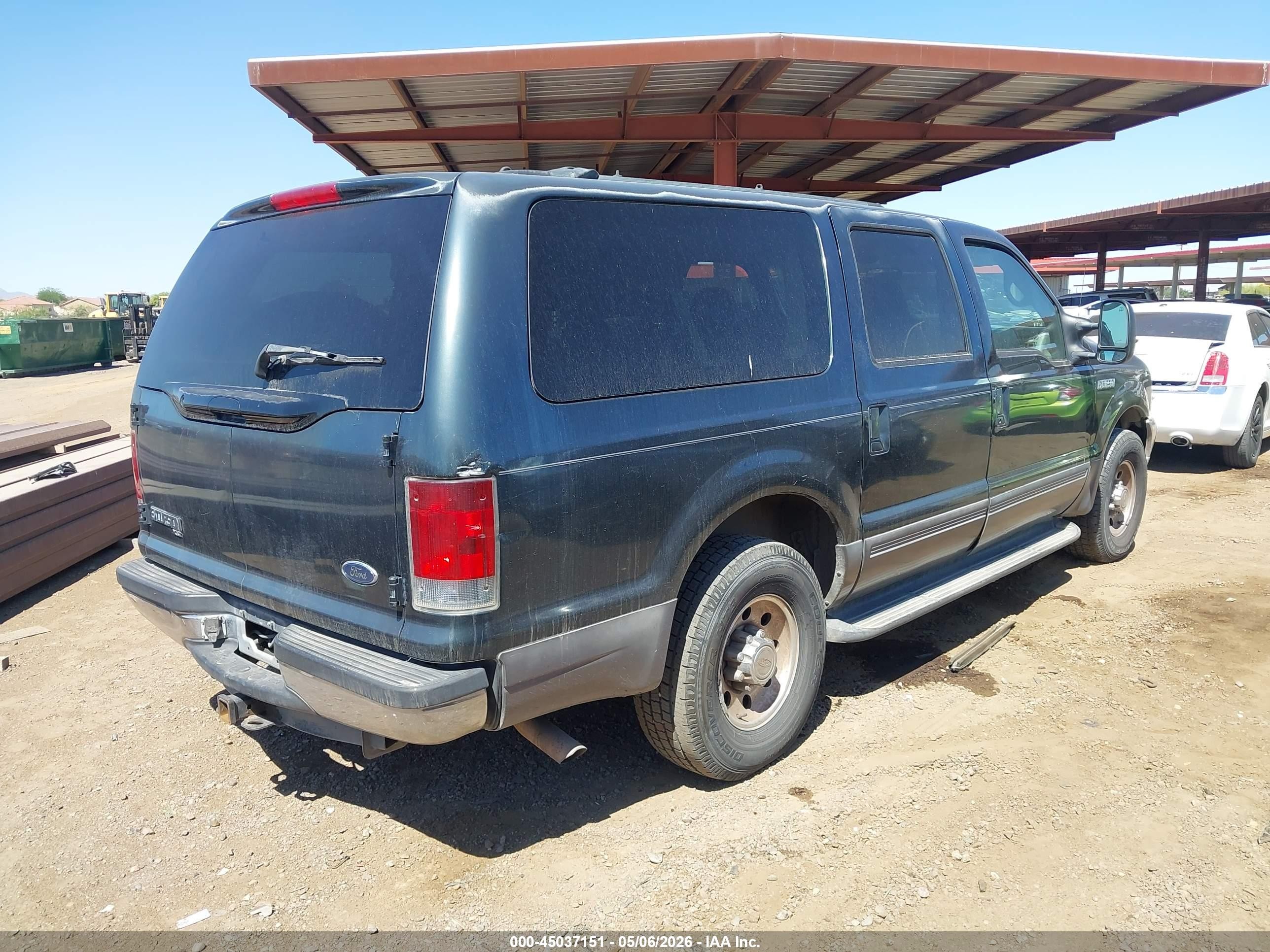 2002 Ford Excursion Xlt Gray vin: 1FMNU40S32EB07774