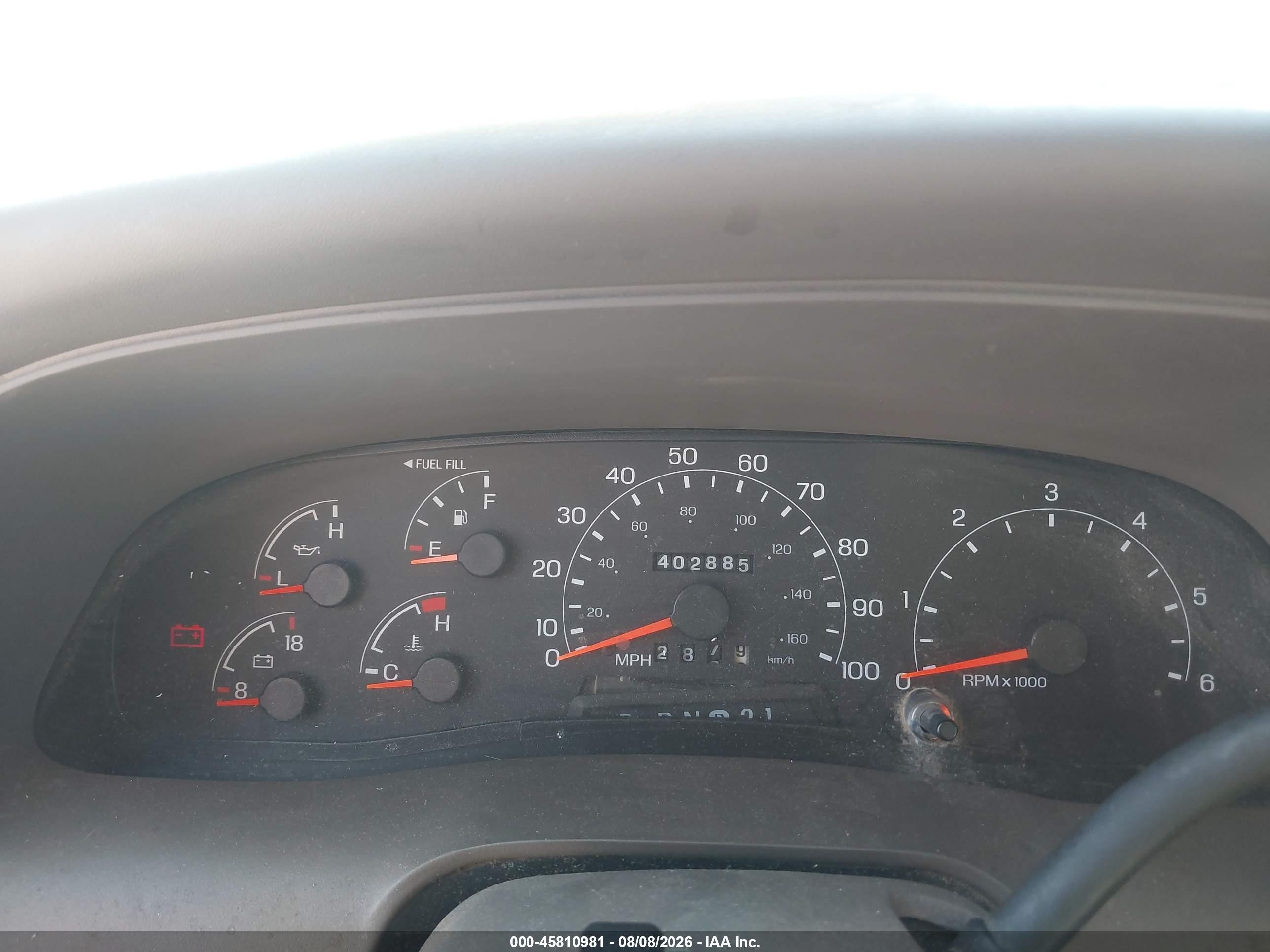 2000 Ford Excursion Xlt White vin: 1FMNU40S5YEB26285