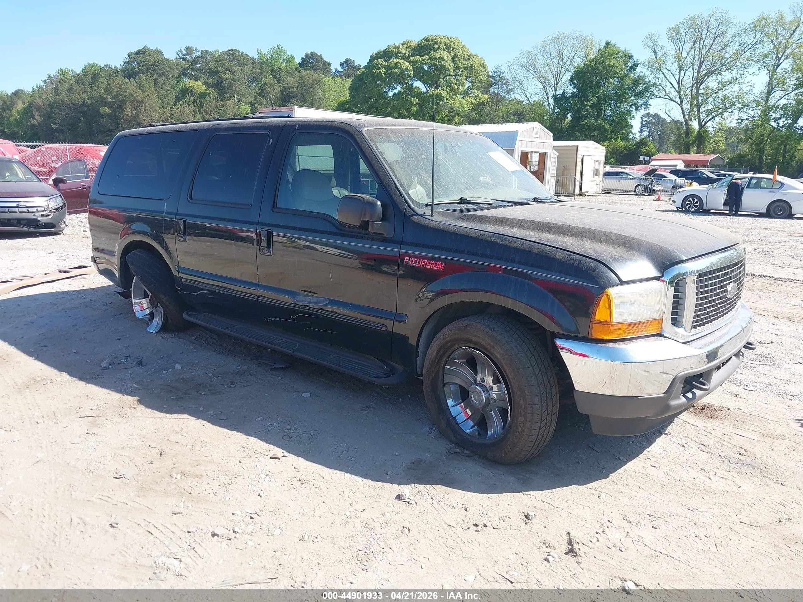 2000 Ford Excursion Xlt Black vin: 1FMNU40S7YED27962