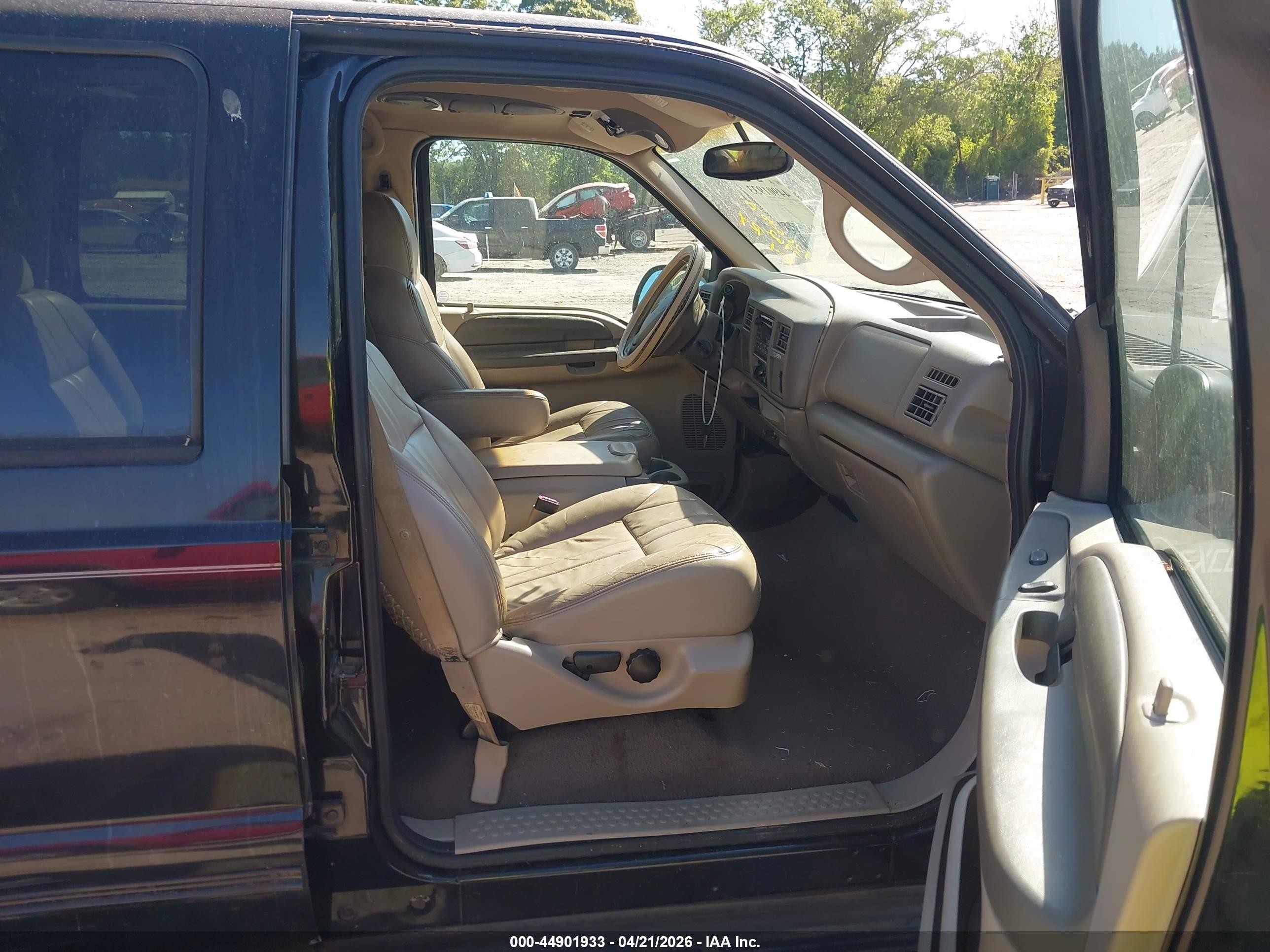 2000 Ford Excursion Xlt Black vin: 1FMNU40S7YED27962