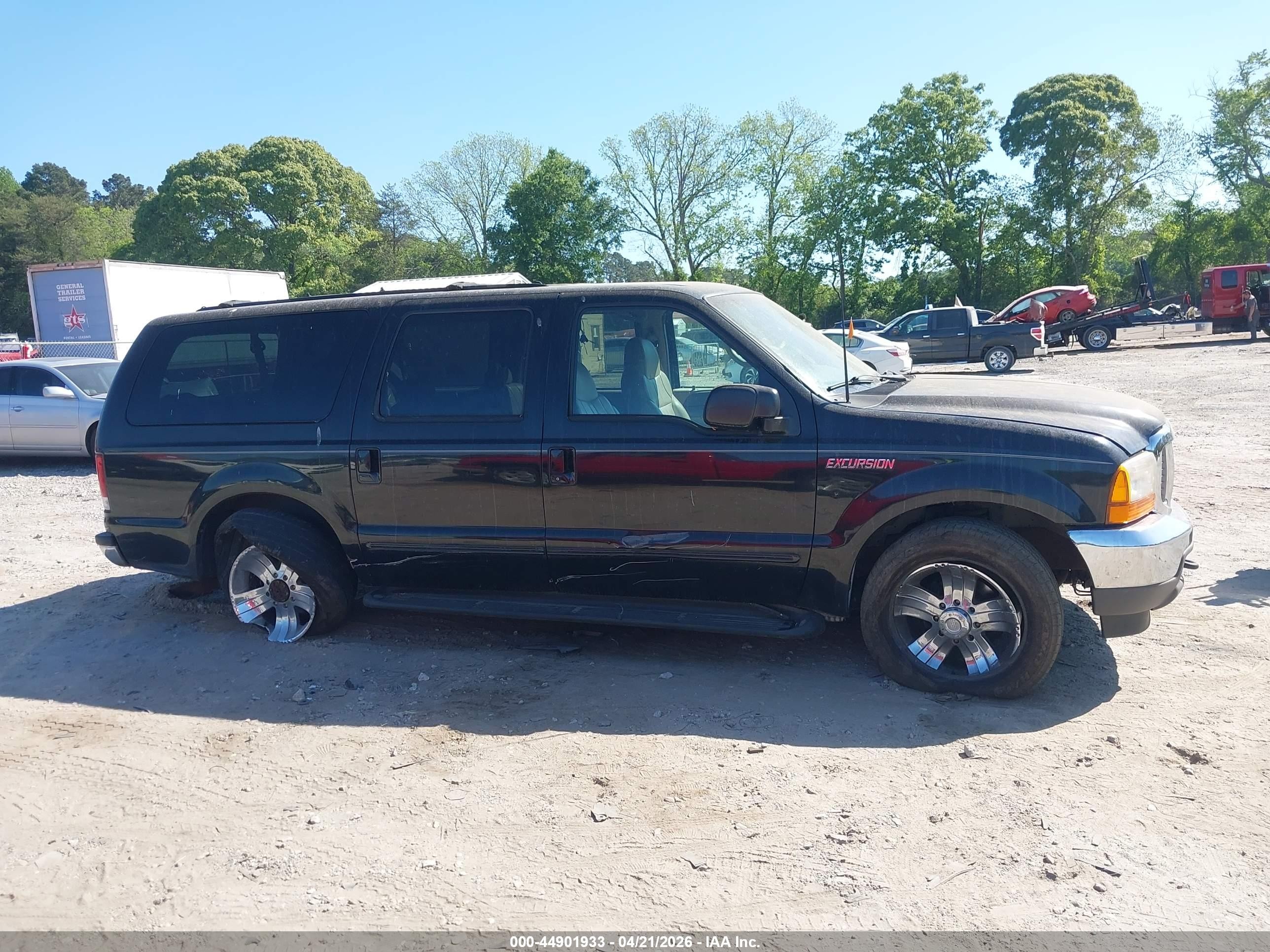 2000 Ford Excursion Xlt Black vin: 1FMNU40S7YED27962