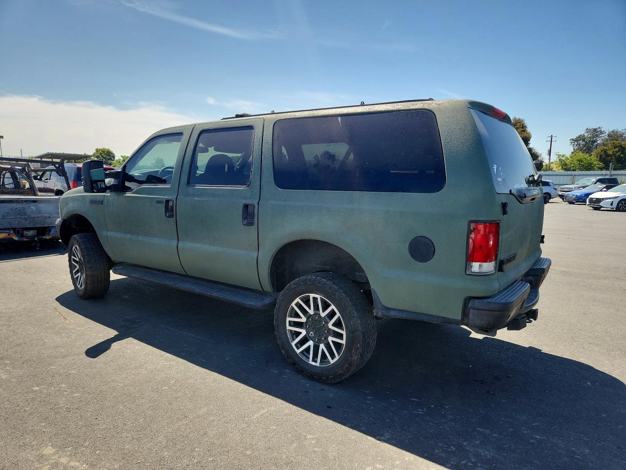 2000 Ford Excursion Xlt Green vin: 1FMNU40S9YED63653